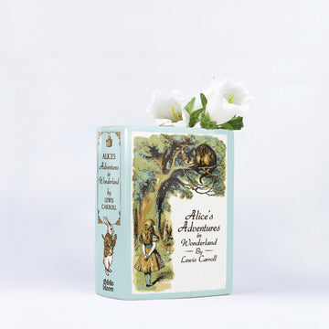 Alice's Adventures in Wonderland Ceramic Book Vase - Small