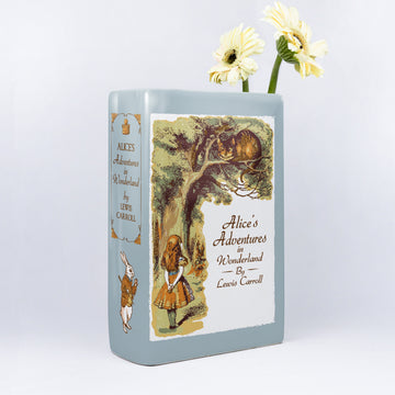 Alice's Adventures in Wonderland Ceramic Book Vase - Large