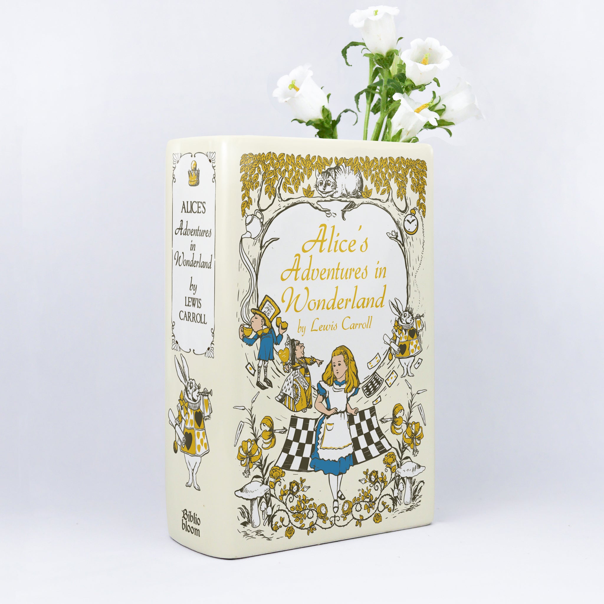 Alice's Adventures in Wonderland Ceramic Book Vase II - Large