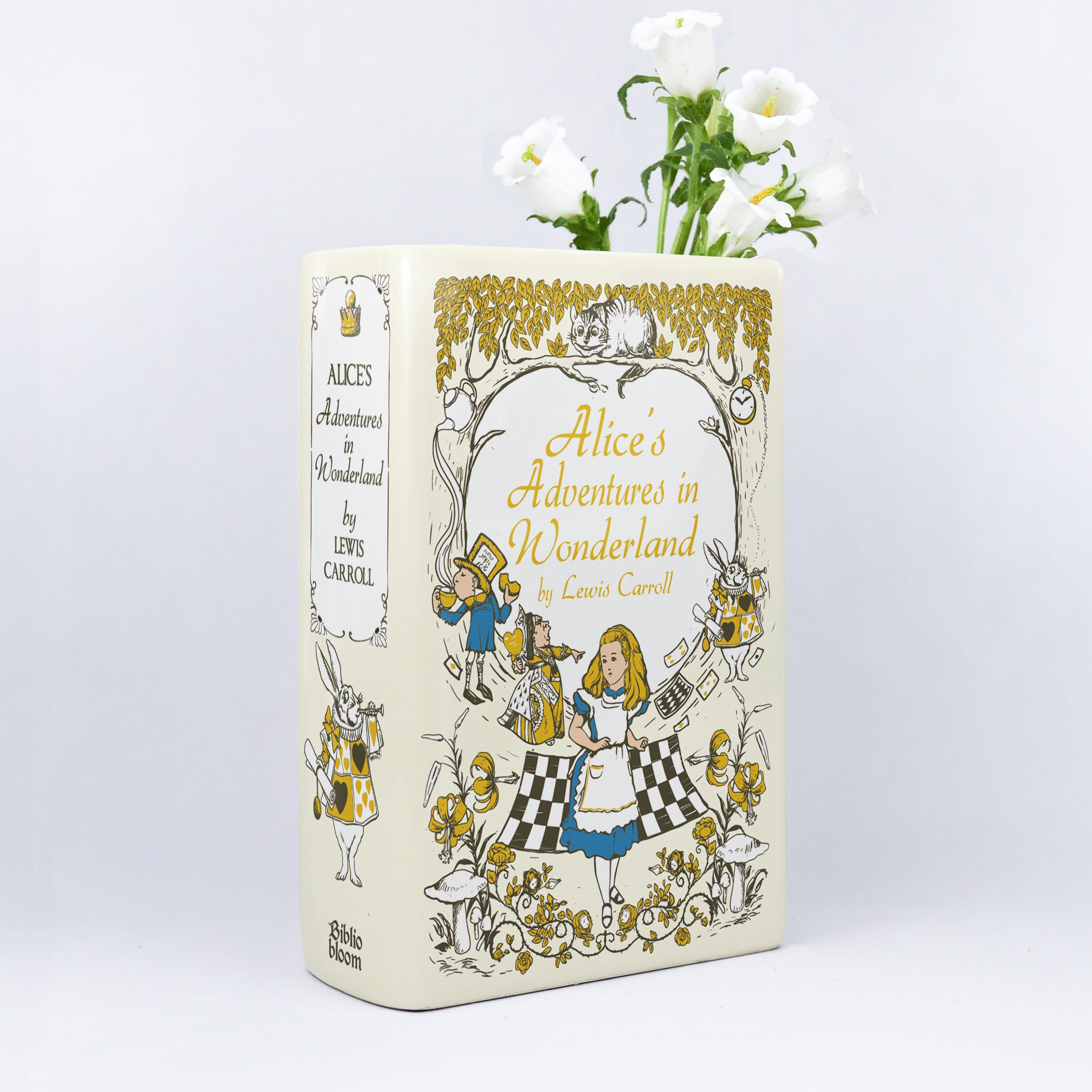 Alice's Adventures in Wonderland Ceramic Book Vase II - Large