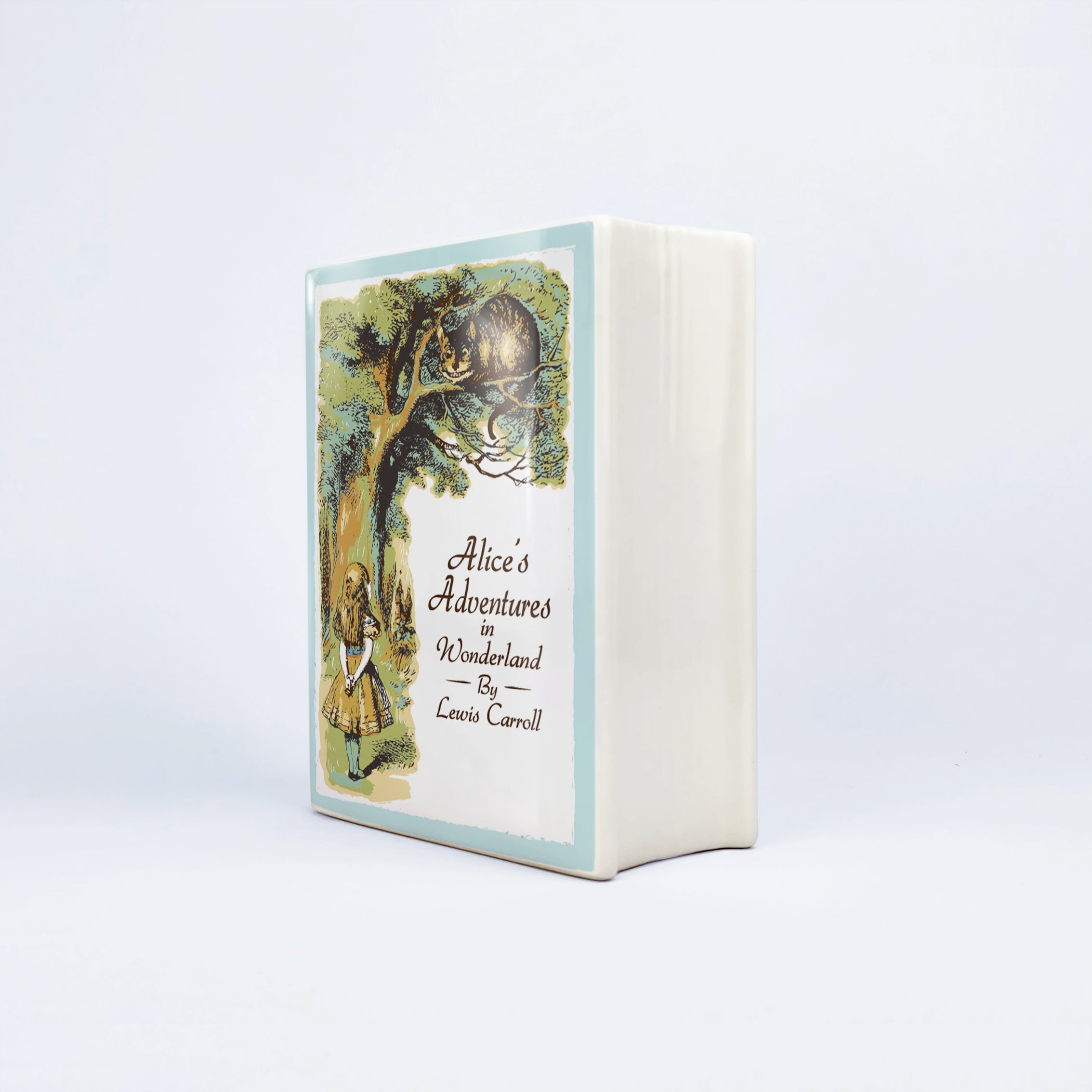 Alice's Adventures in Wonderland Ceramic Book Vase - Small