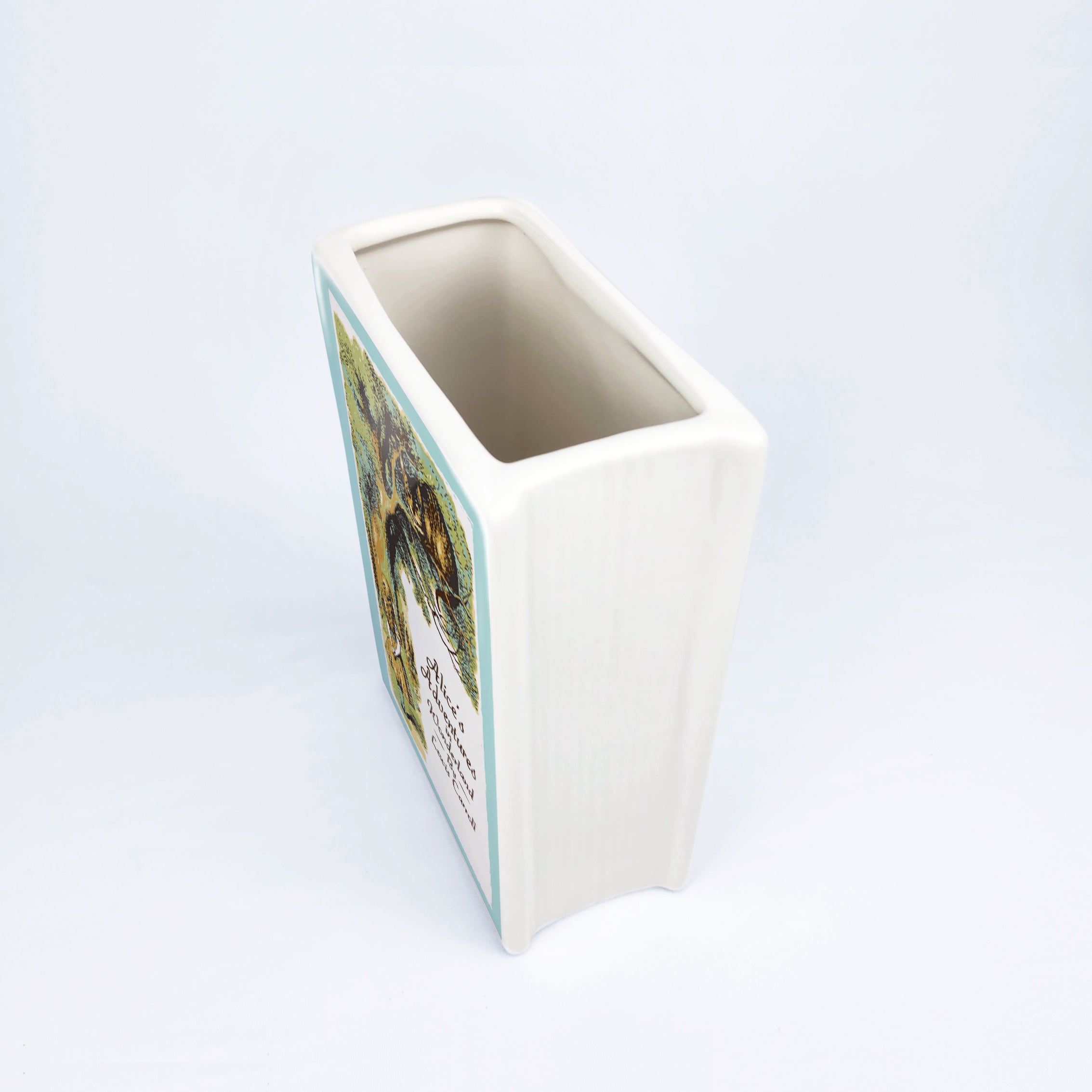 Alice's Adventures in Wonderland Ceramic Book Vase - Small
