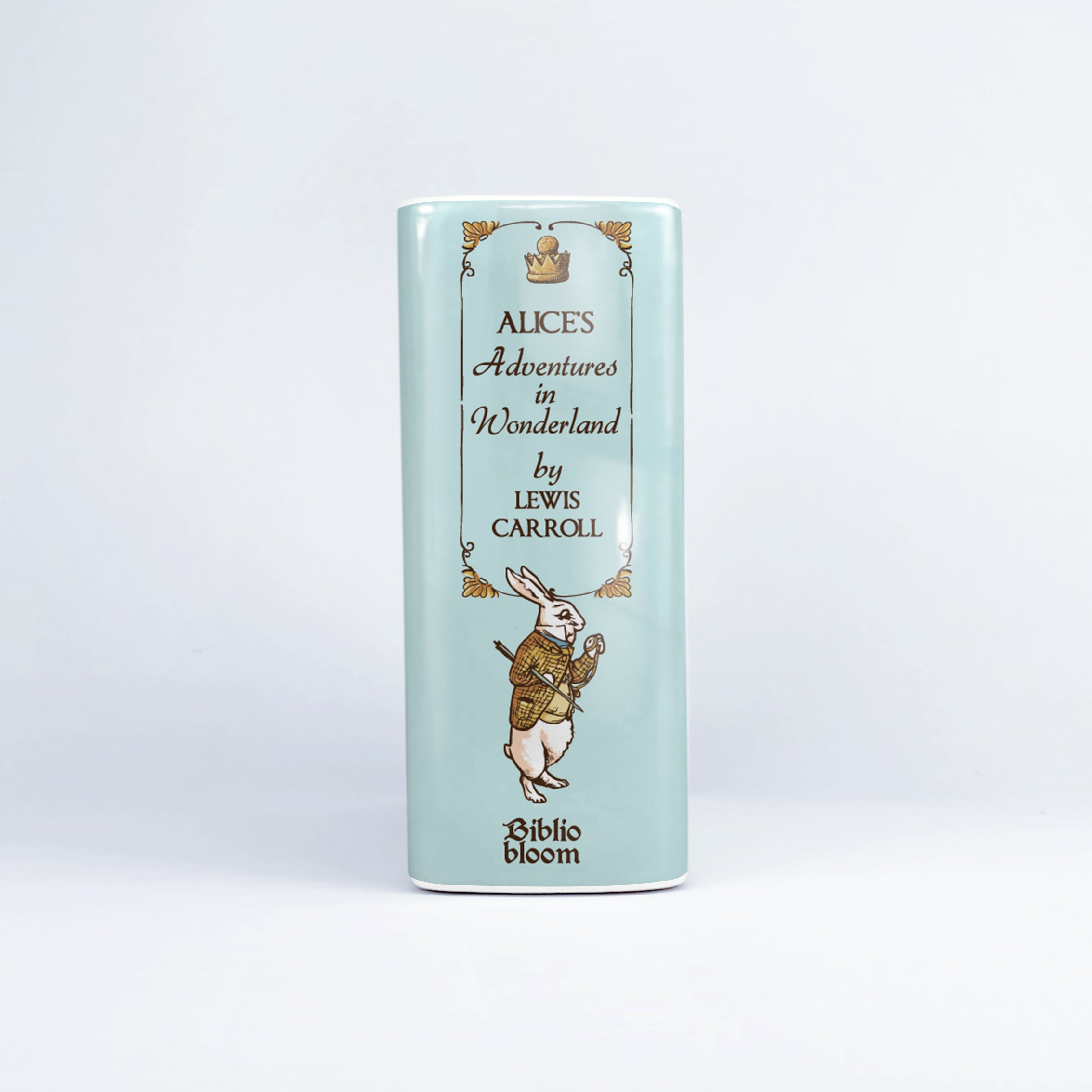 Alice's Adventures in Wonderland Ceramic Book Vase - Small