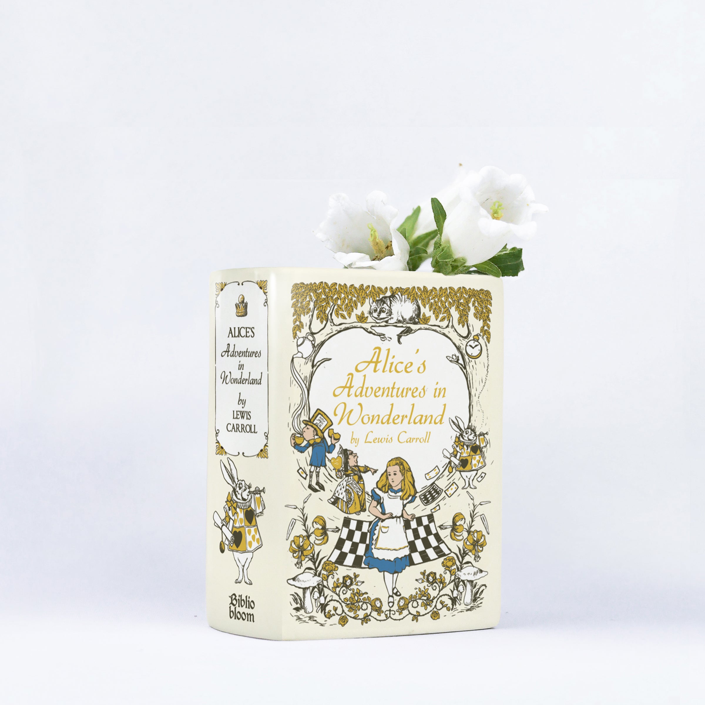 Alice's Adventures in Wonderland Ceramic Book Vase II - Small