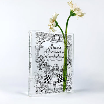 Alice's Adventures in Wonderland Acrylic Book Vase - II