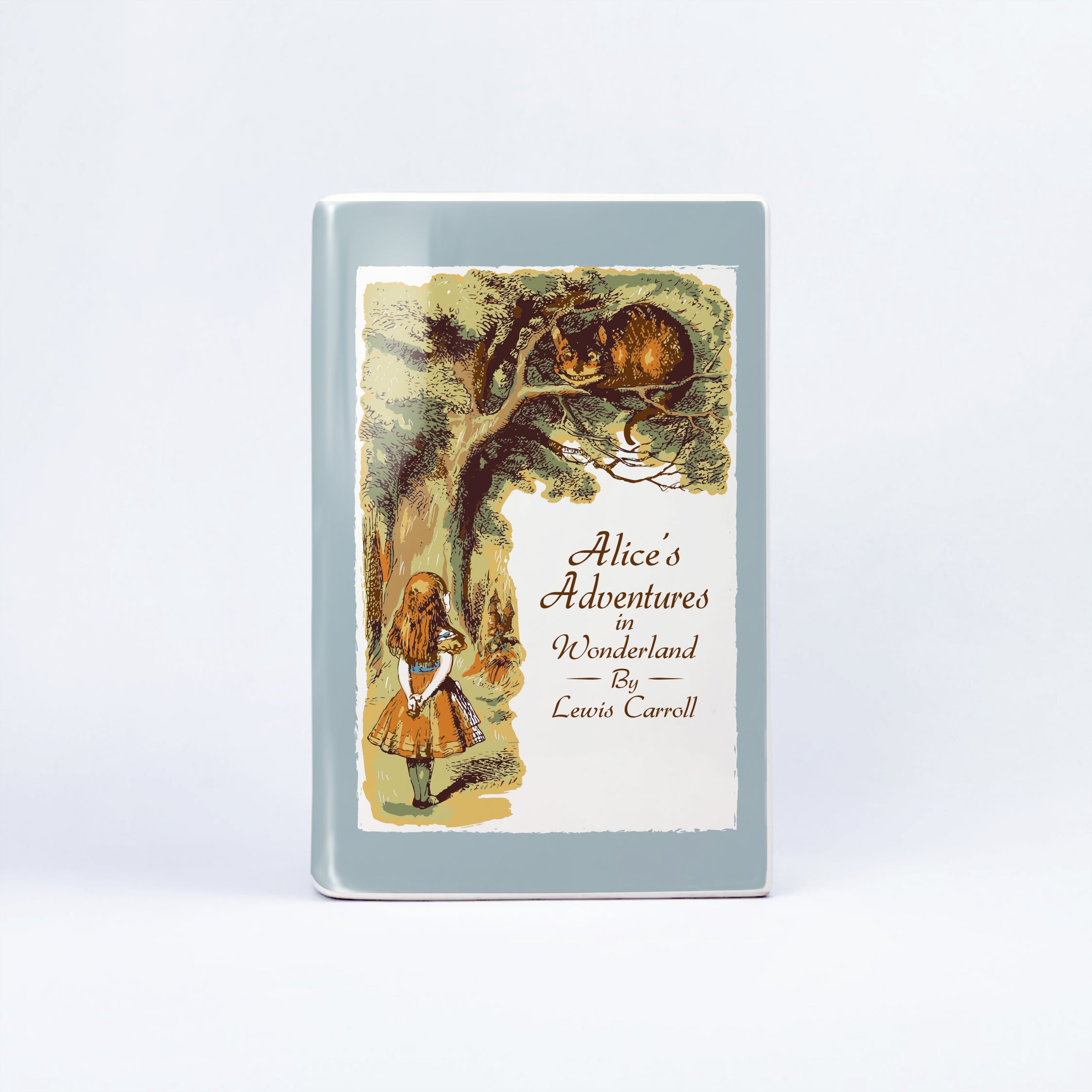 Alice's Adventures in Wonderland Ceramic Book Vase - Large