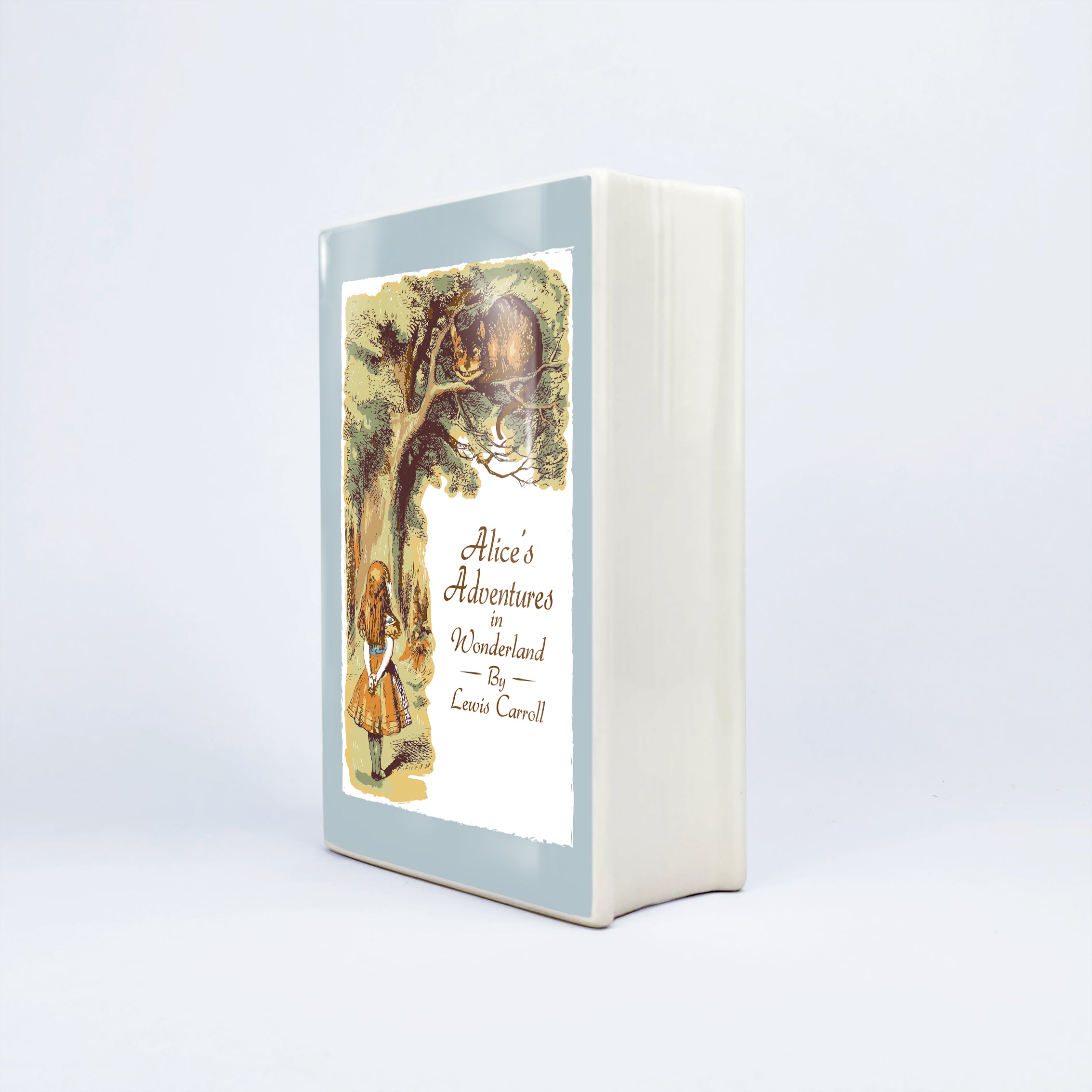 Alice's Adventures in Wonderland Ceramic Book Vase - Large