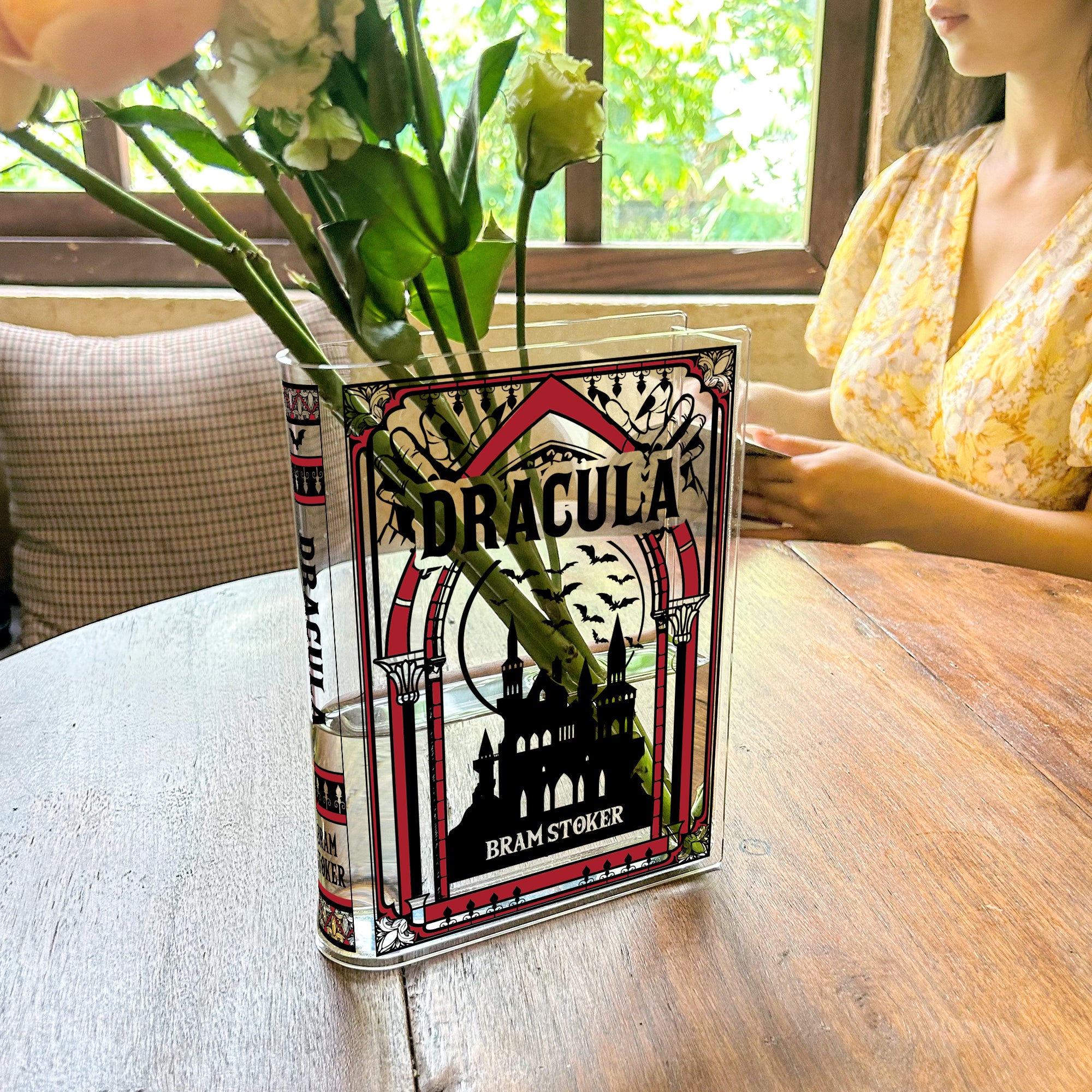 Dracula Acrylic Book Vase - III