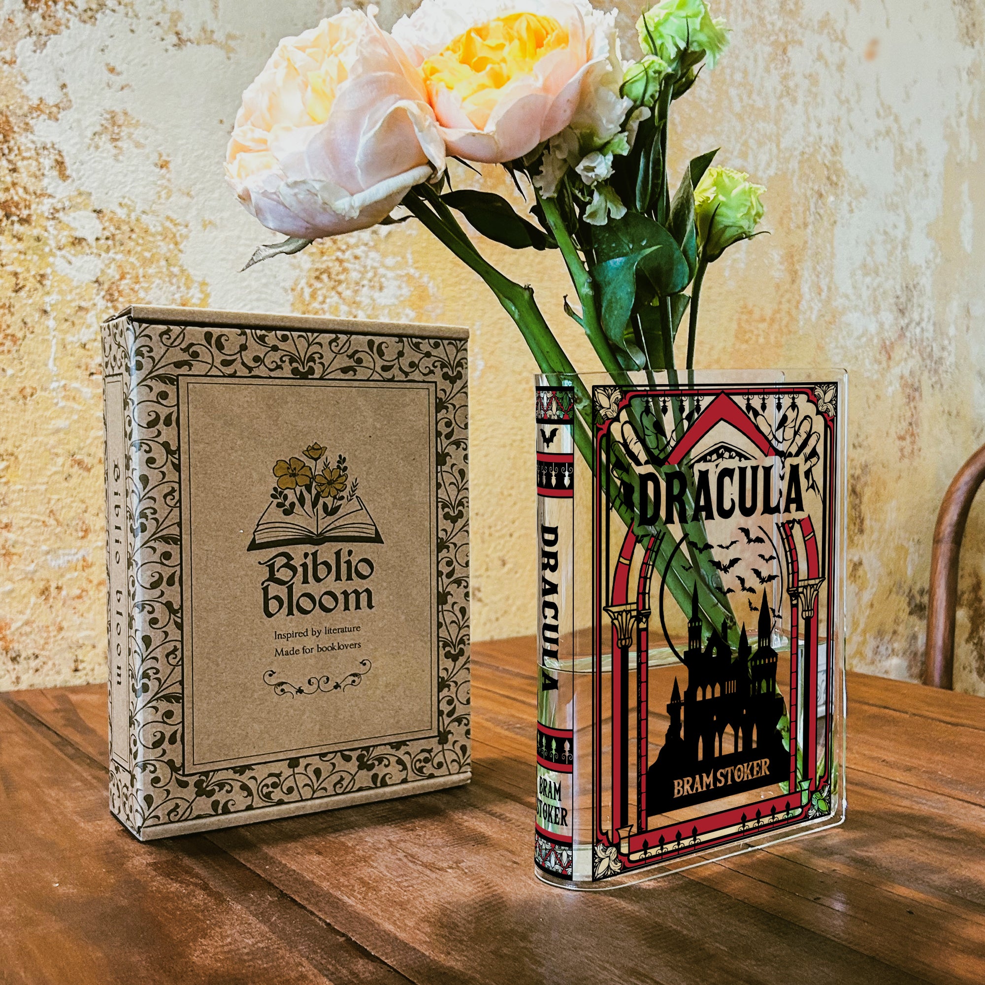 Dracula Acrylic Book Vase - III