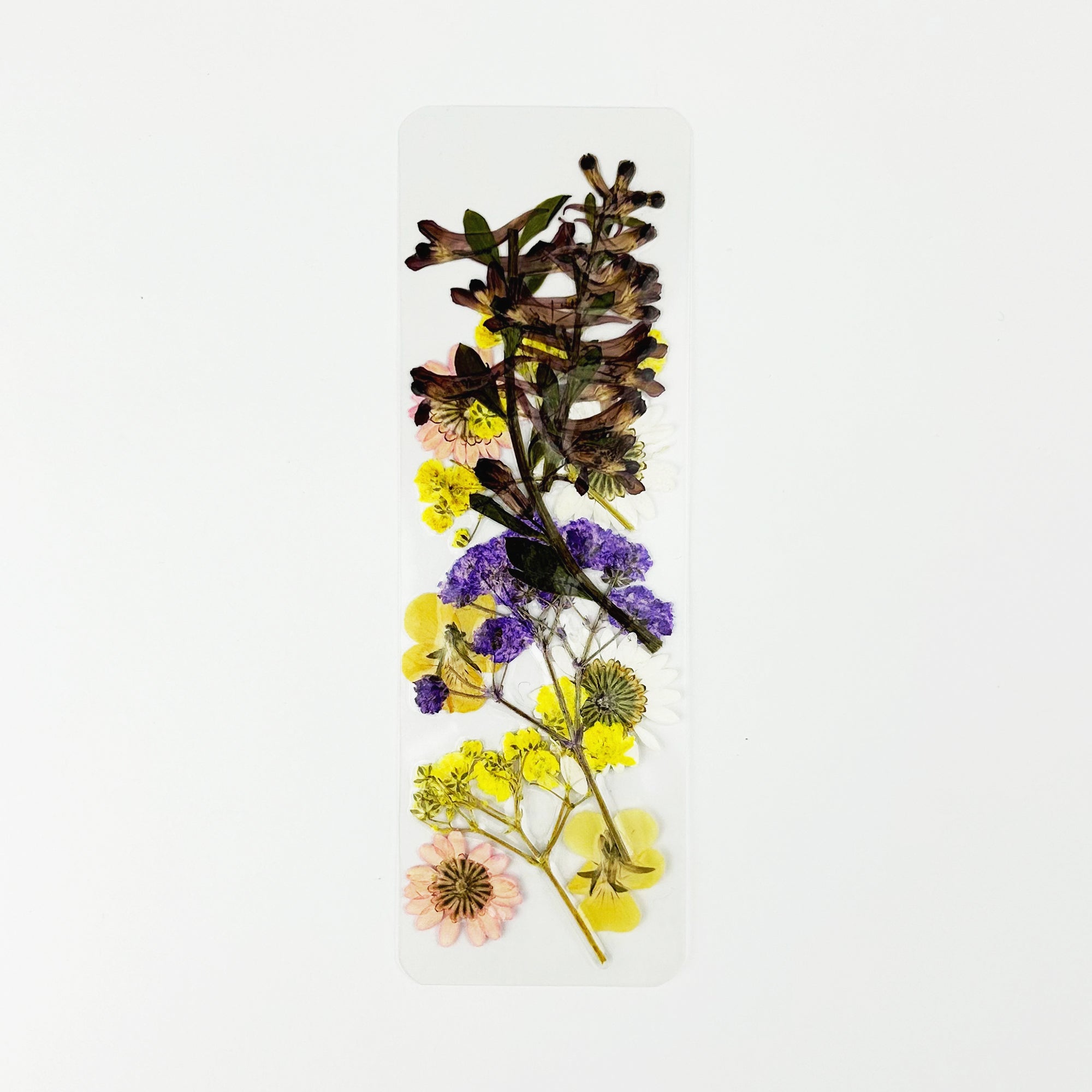 Floral Symphony Pressed Flower Bookmark