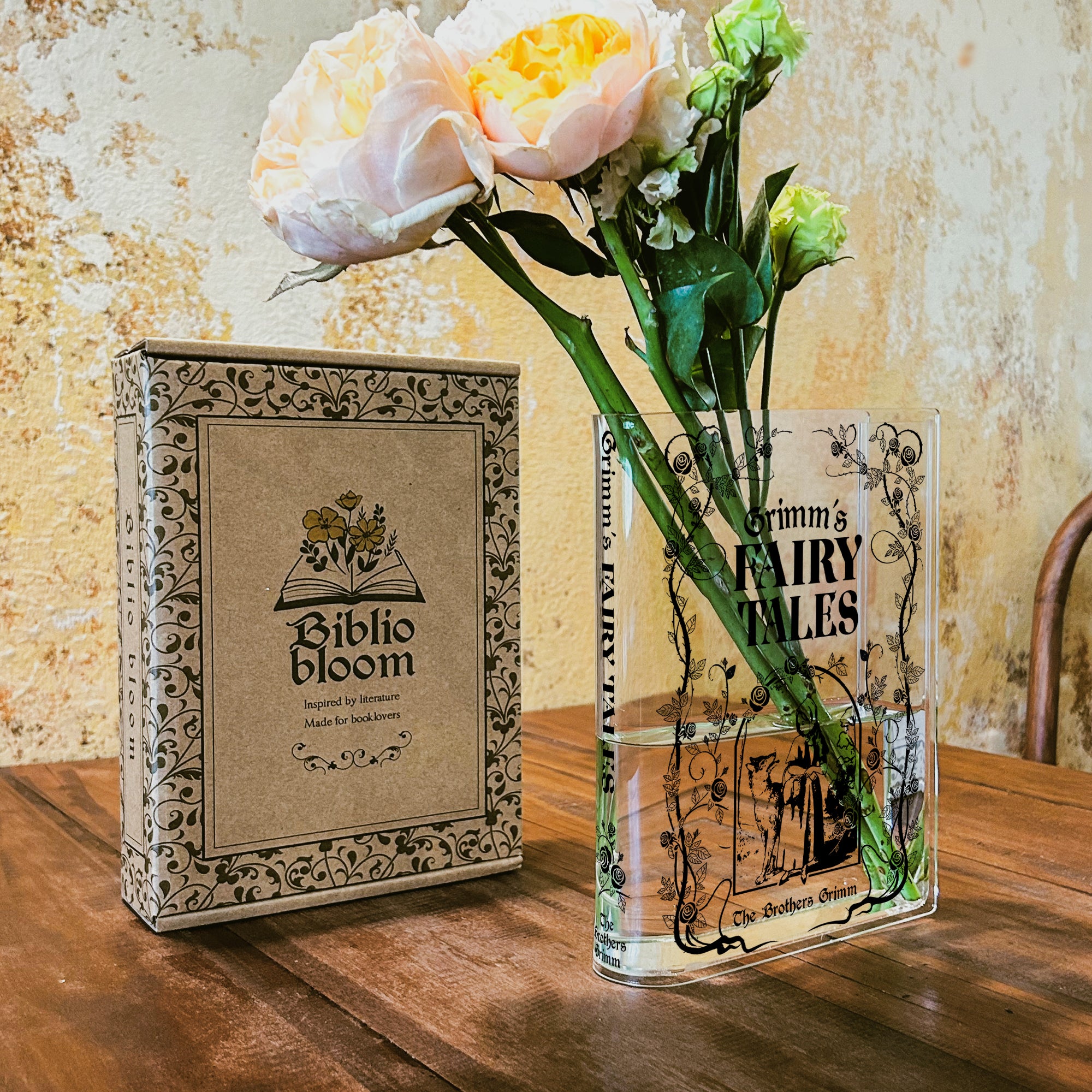 Grimms' Fairy Tales Acrylic Book Vase