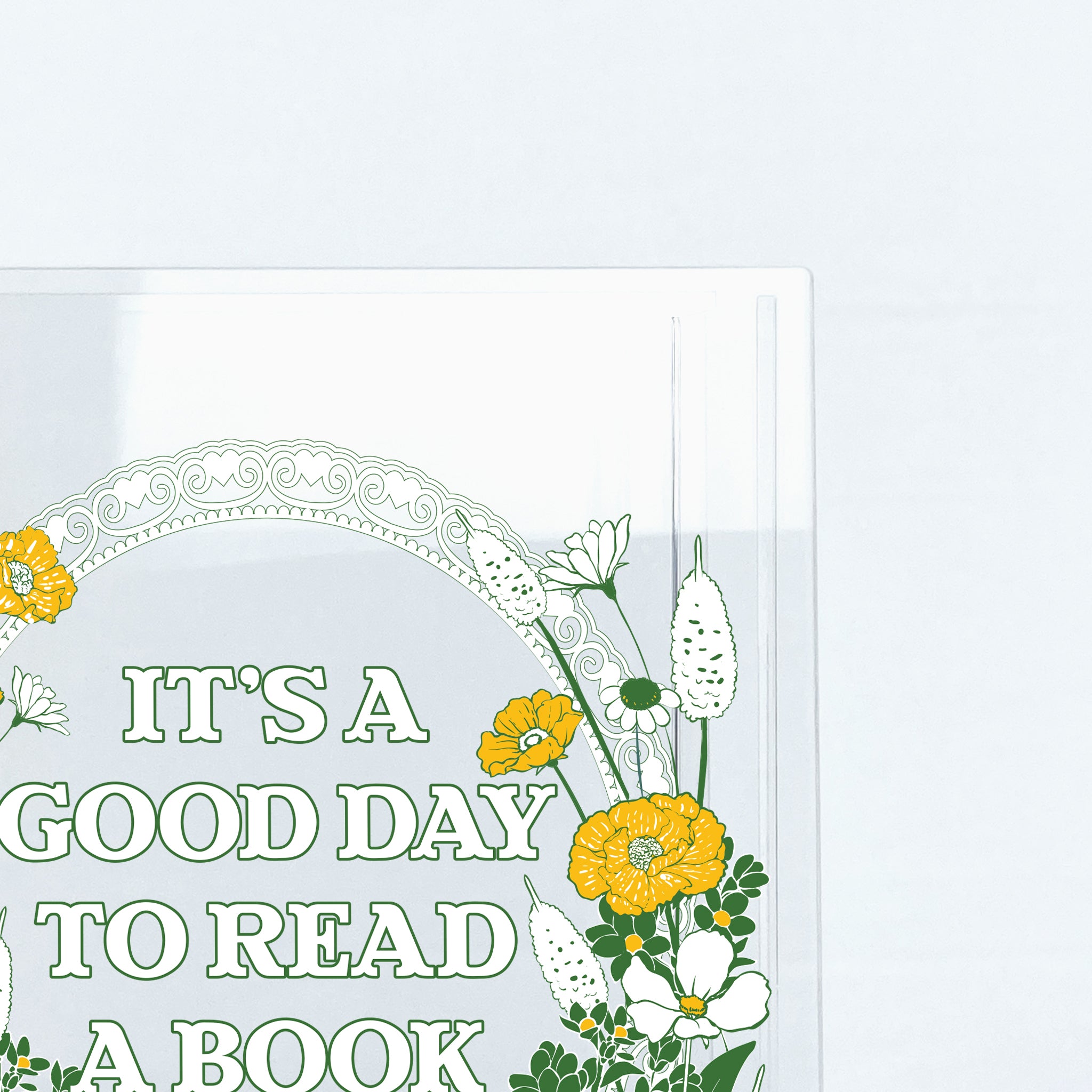 It's A Good Day To Read A Book Acrylic Book Vase - II