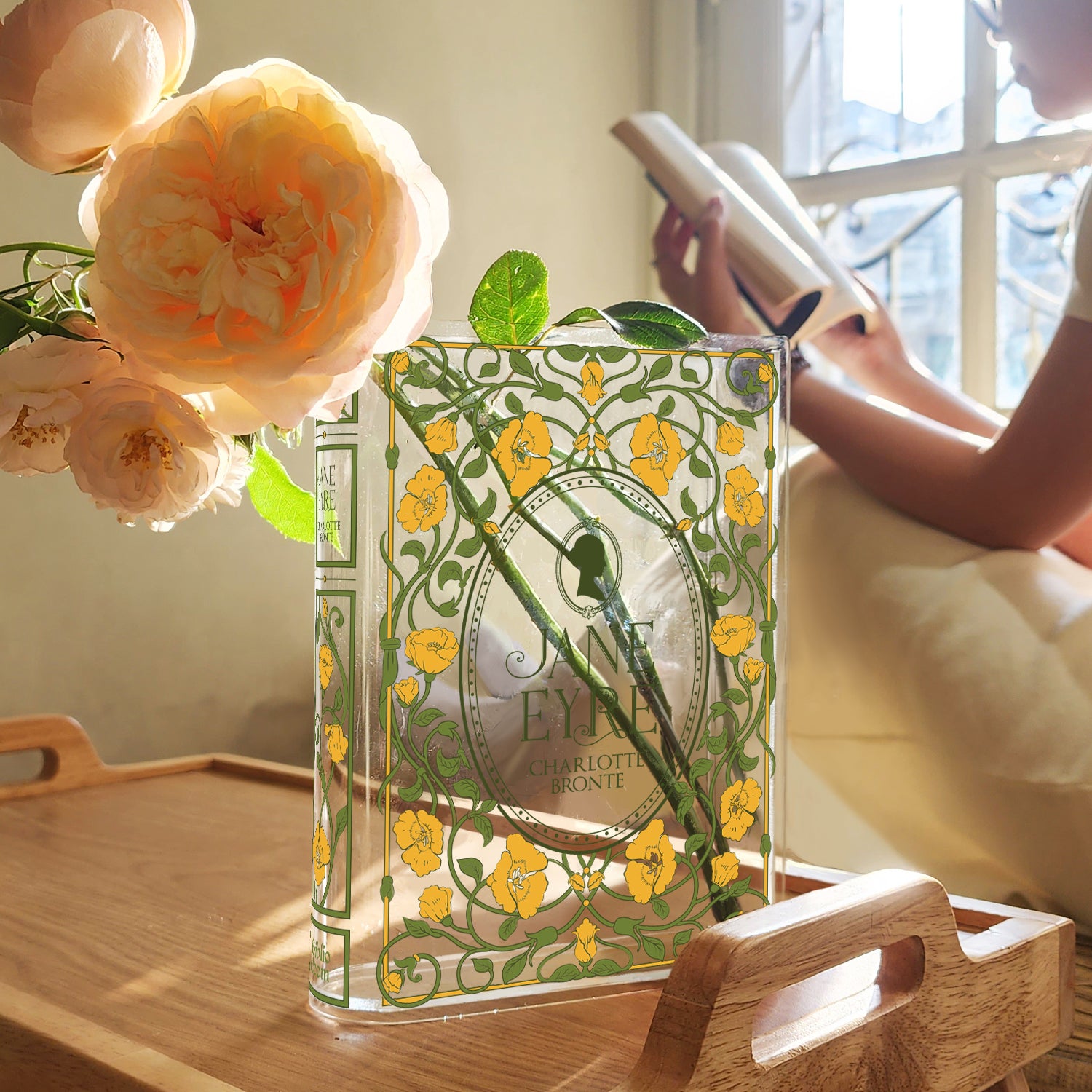 Jane Eyre Acrylic Book Vase - II
