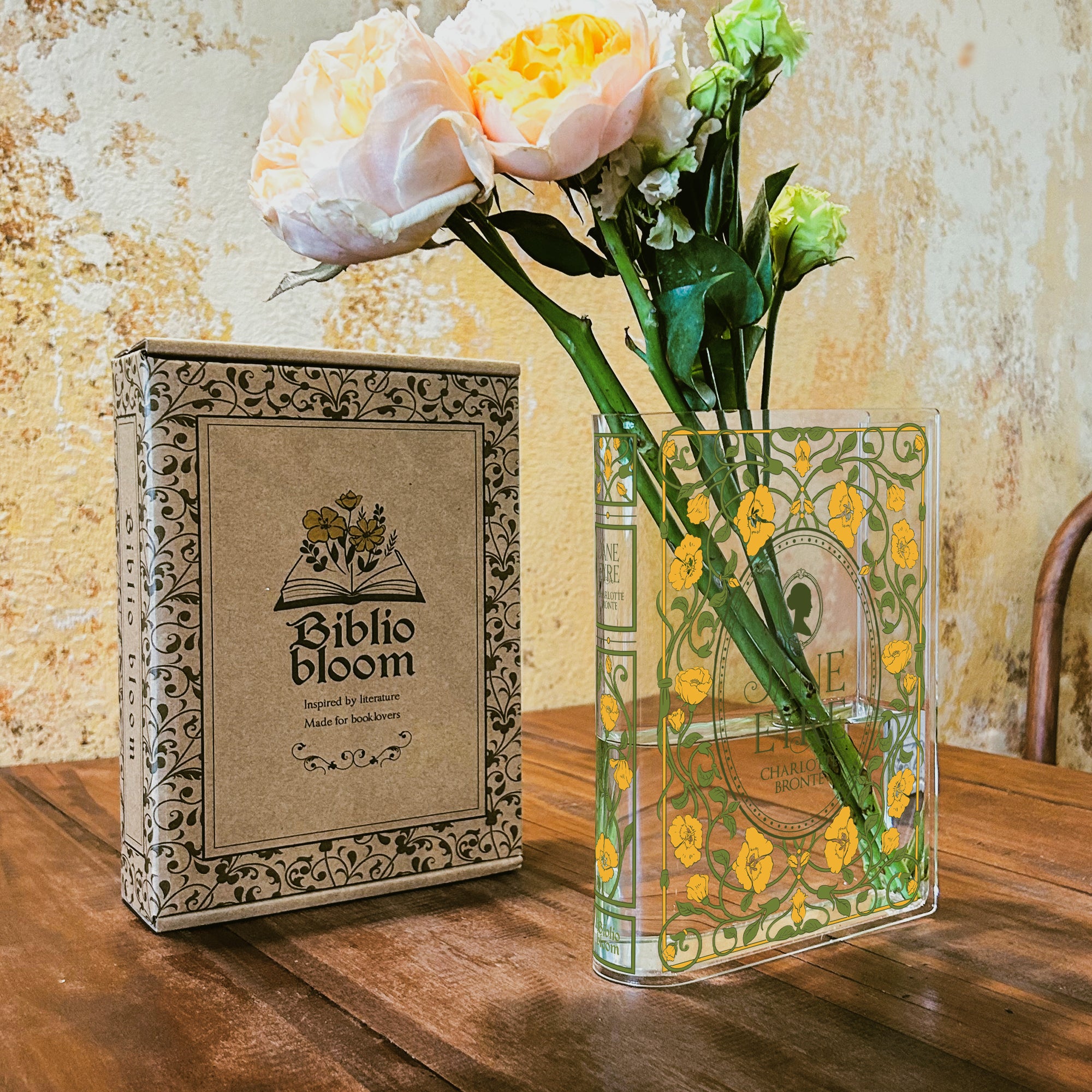 Jane Eyre Acrylic Book Vase - II