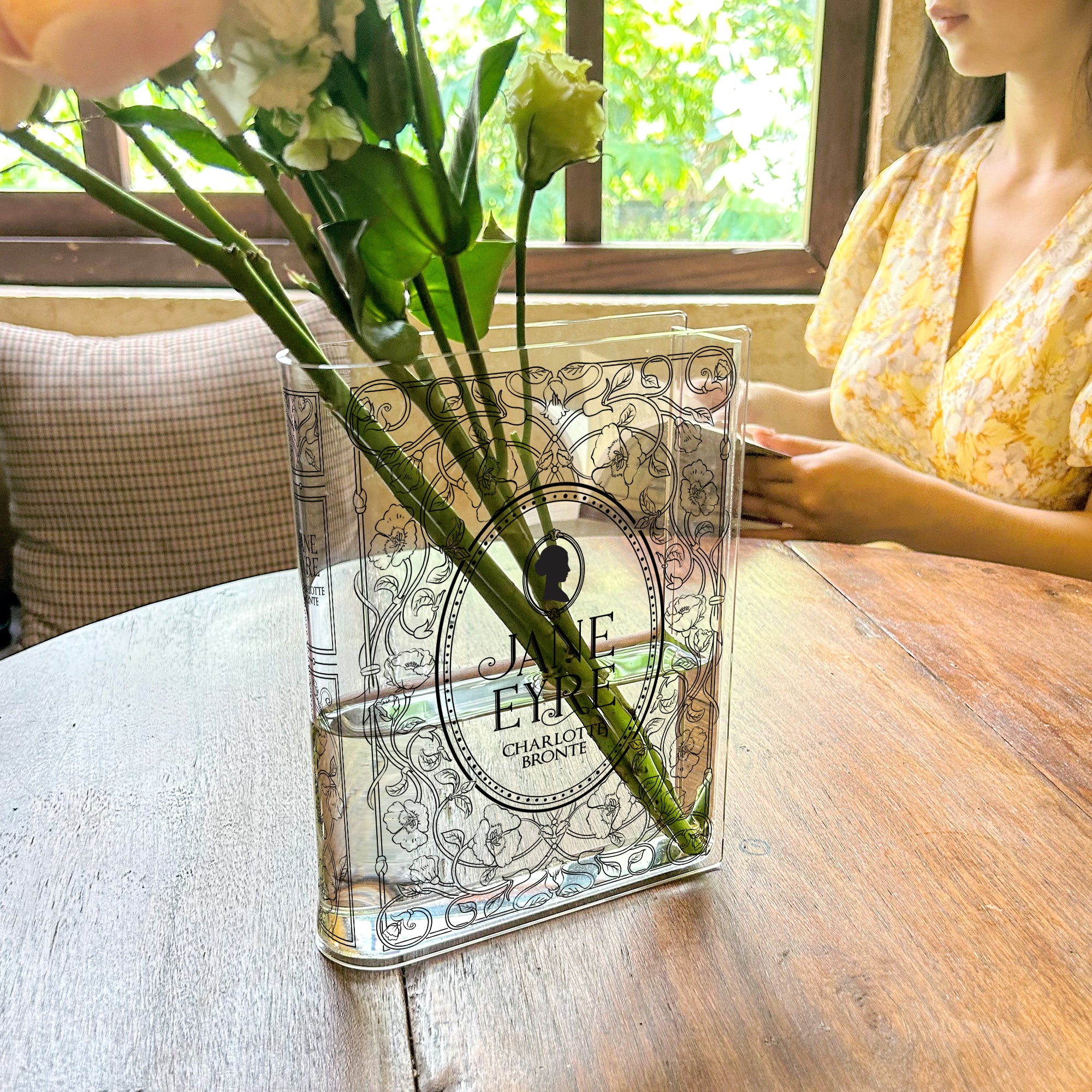 Jane Eyre Acrylic Book Vase