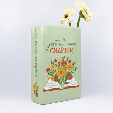 Just One More Chapter Ceramic Book Vase - Large