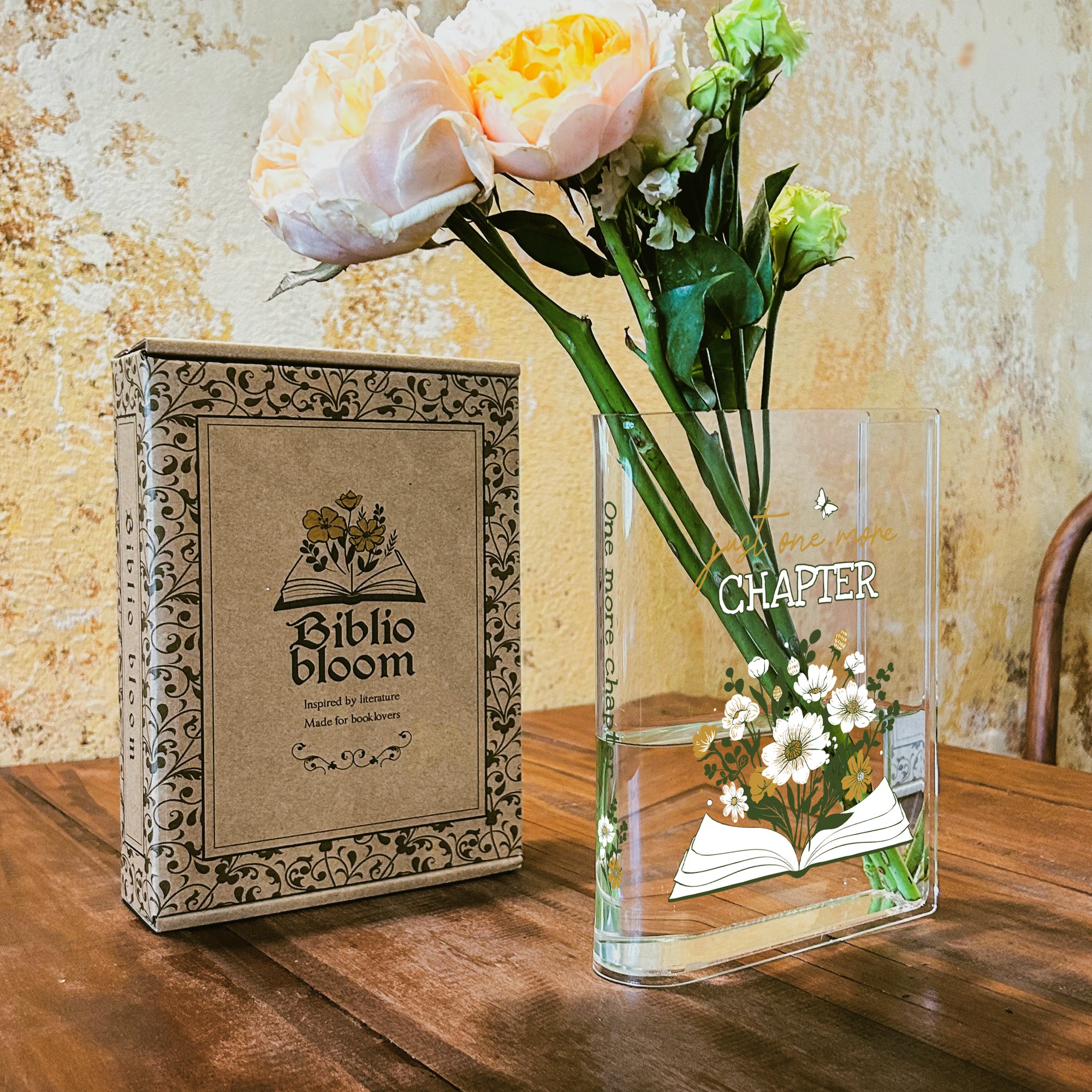 Just One More Chapter Acrylic Book Vase - II