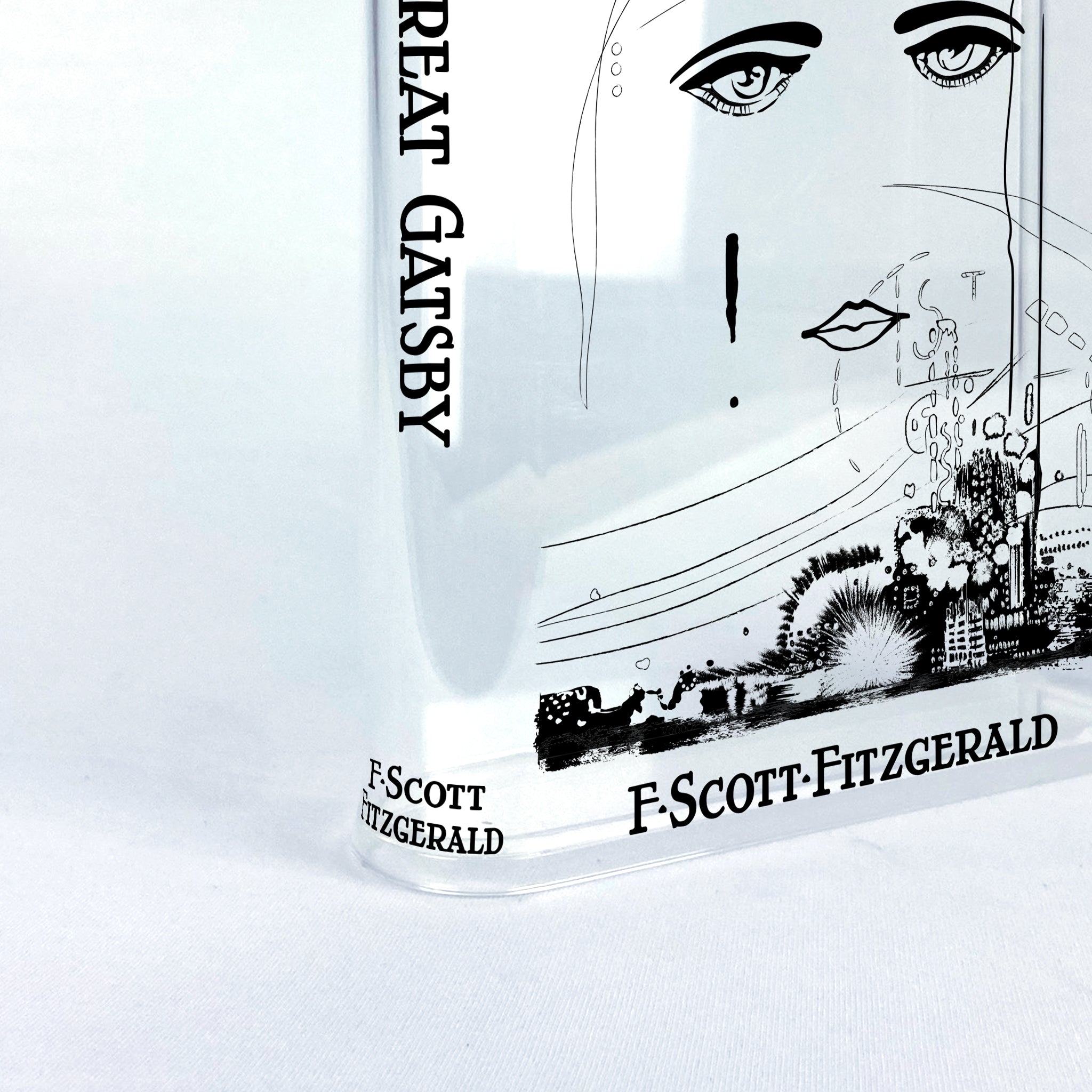 The Great Gatsby Acrylic Book Vase