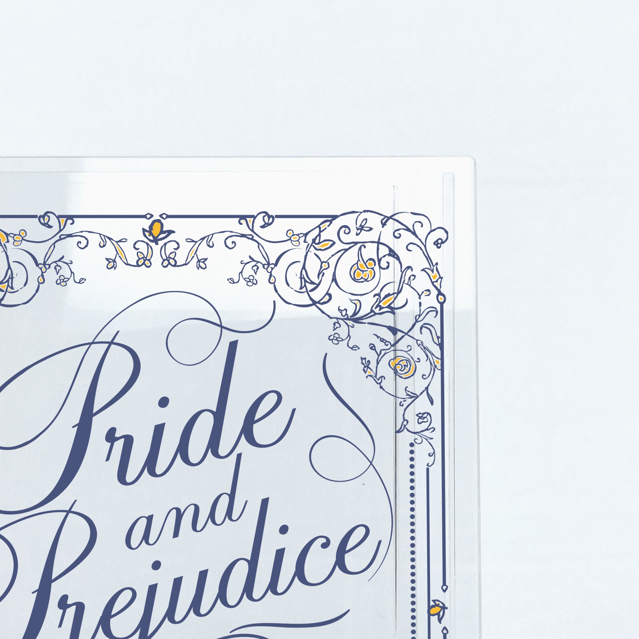 Pride and Prejudice Acrylic Book Vase - III