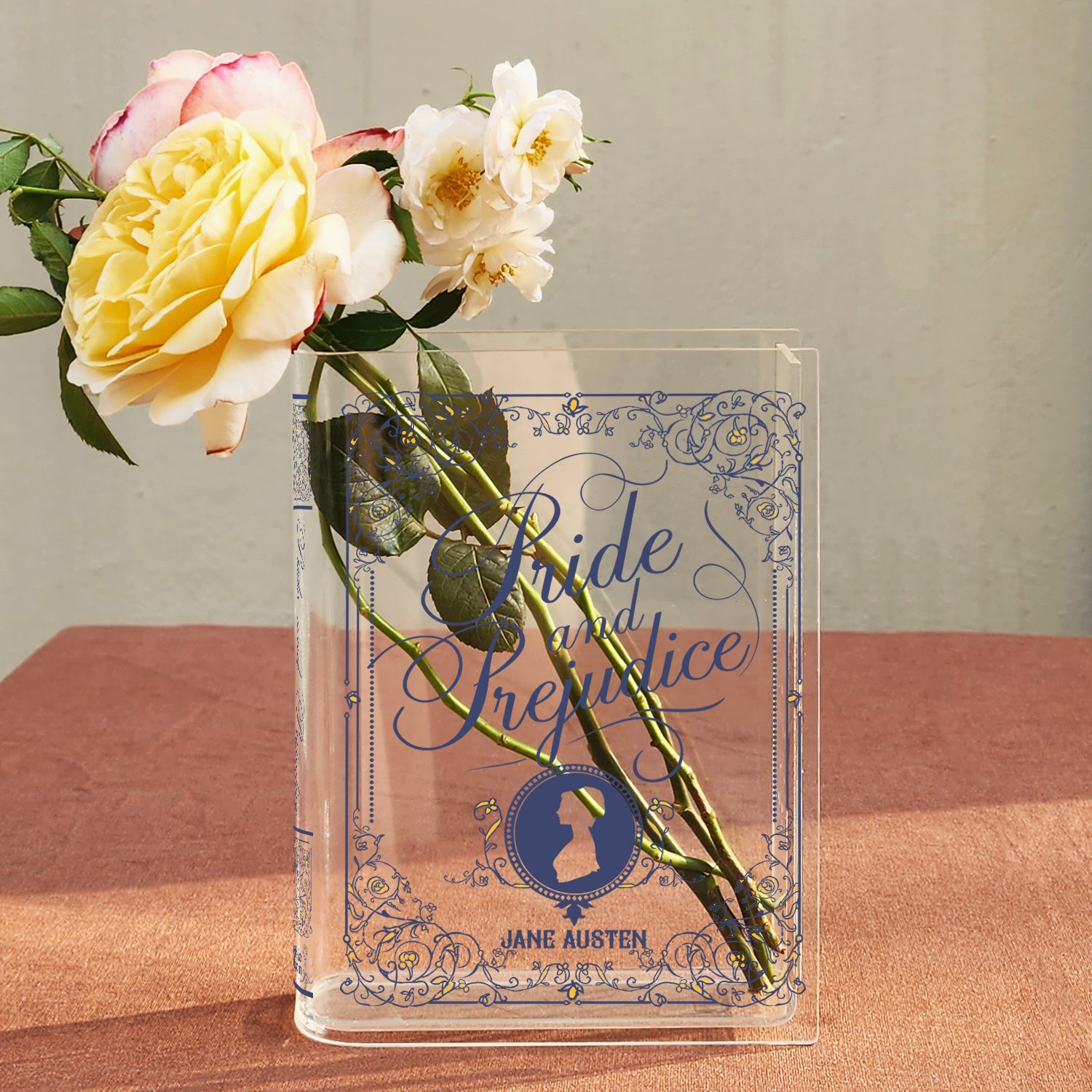 Pride and Prejudice Acrylic Book Vase - III