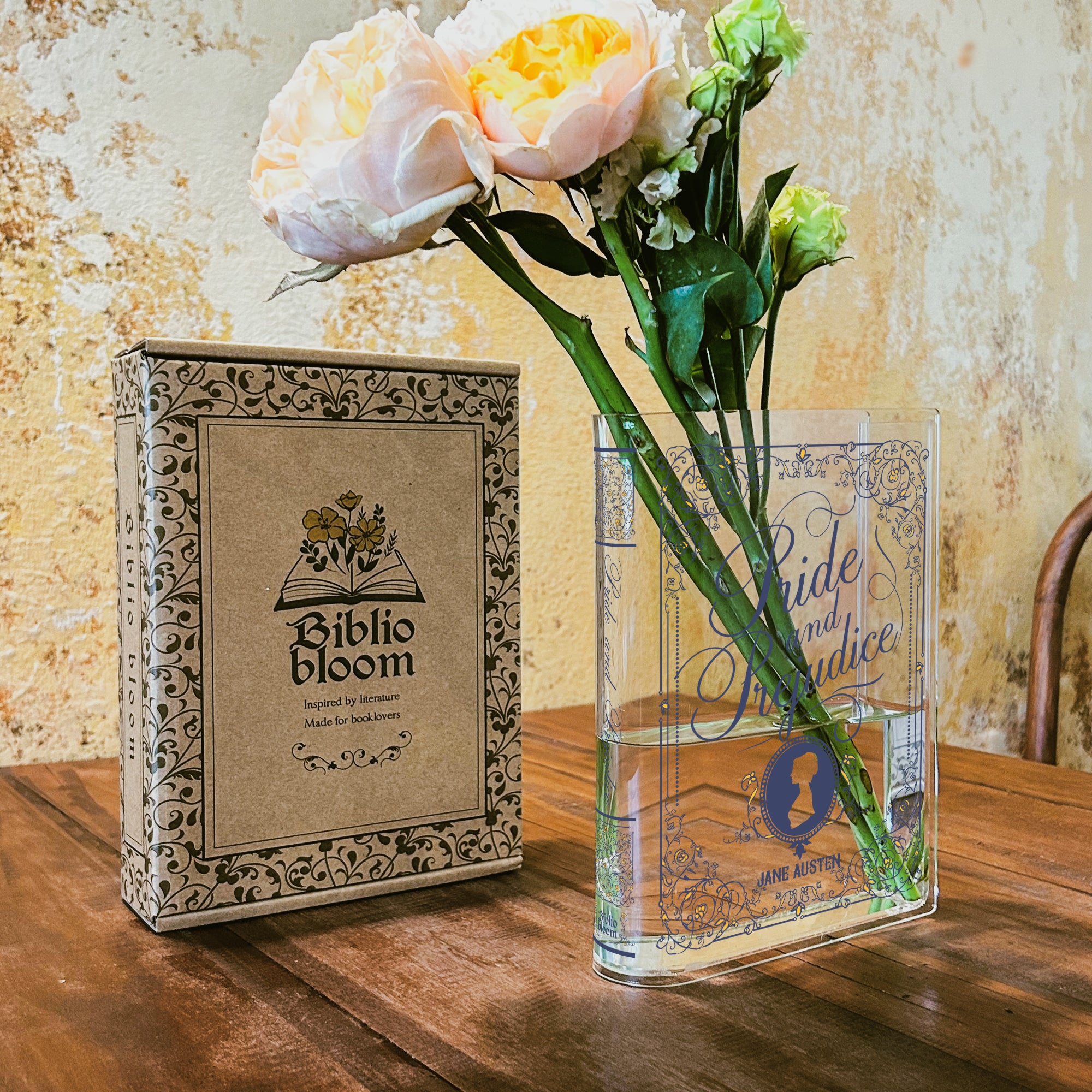 Pride and Prejudice Acrylic Book Vase - III