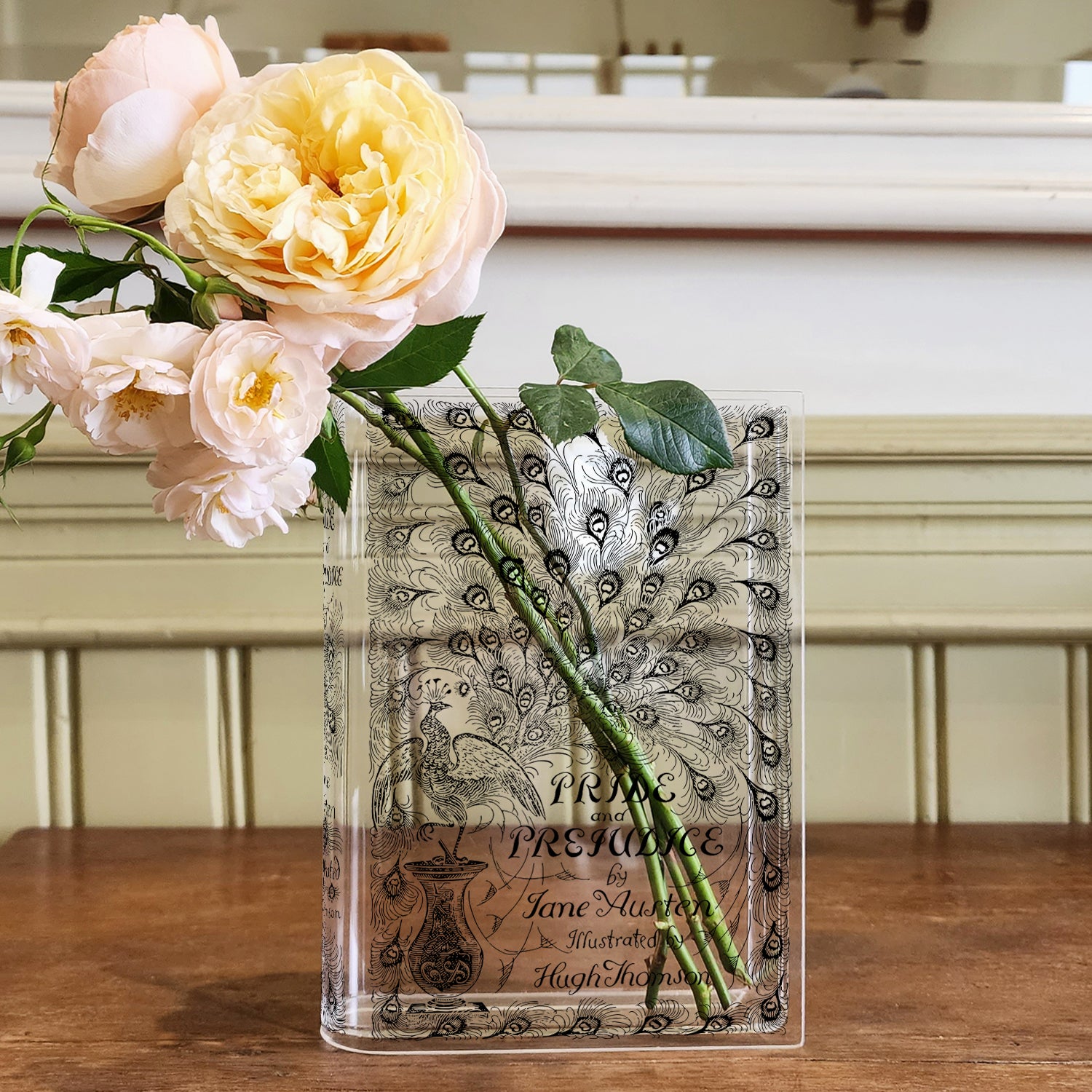 Pride and Prejudice Acrylic Book Vase