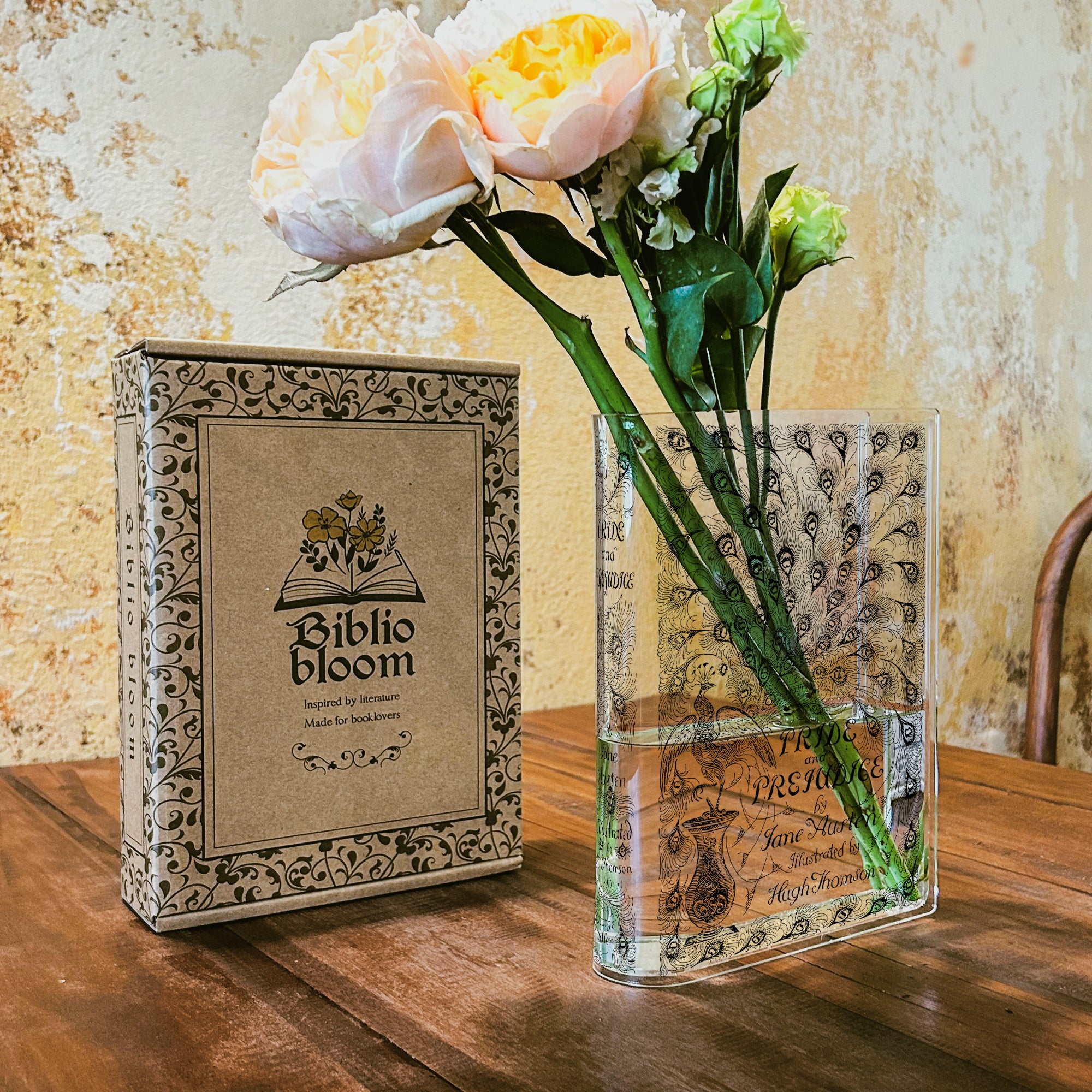 Pride and Prejudice Acrylic Book Vase