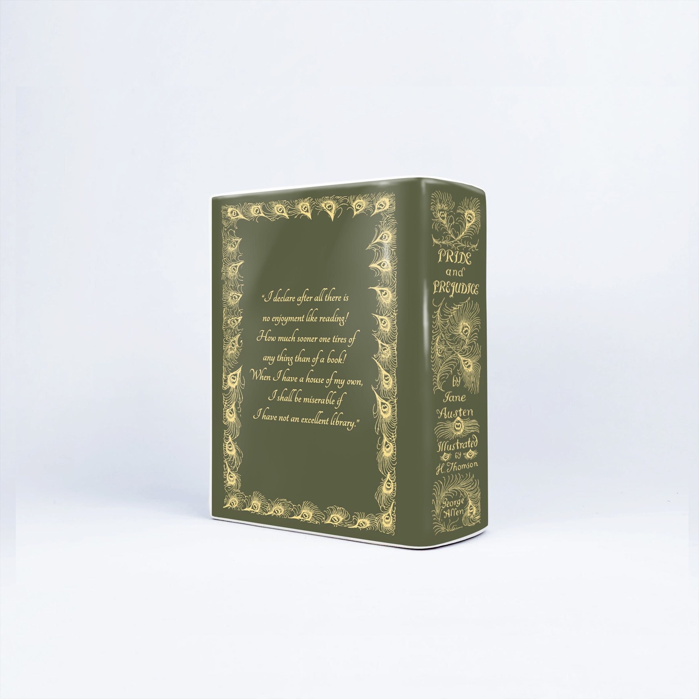Pride and Prejudice Ceramic Book Vase - Small