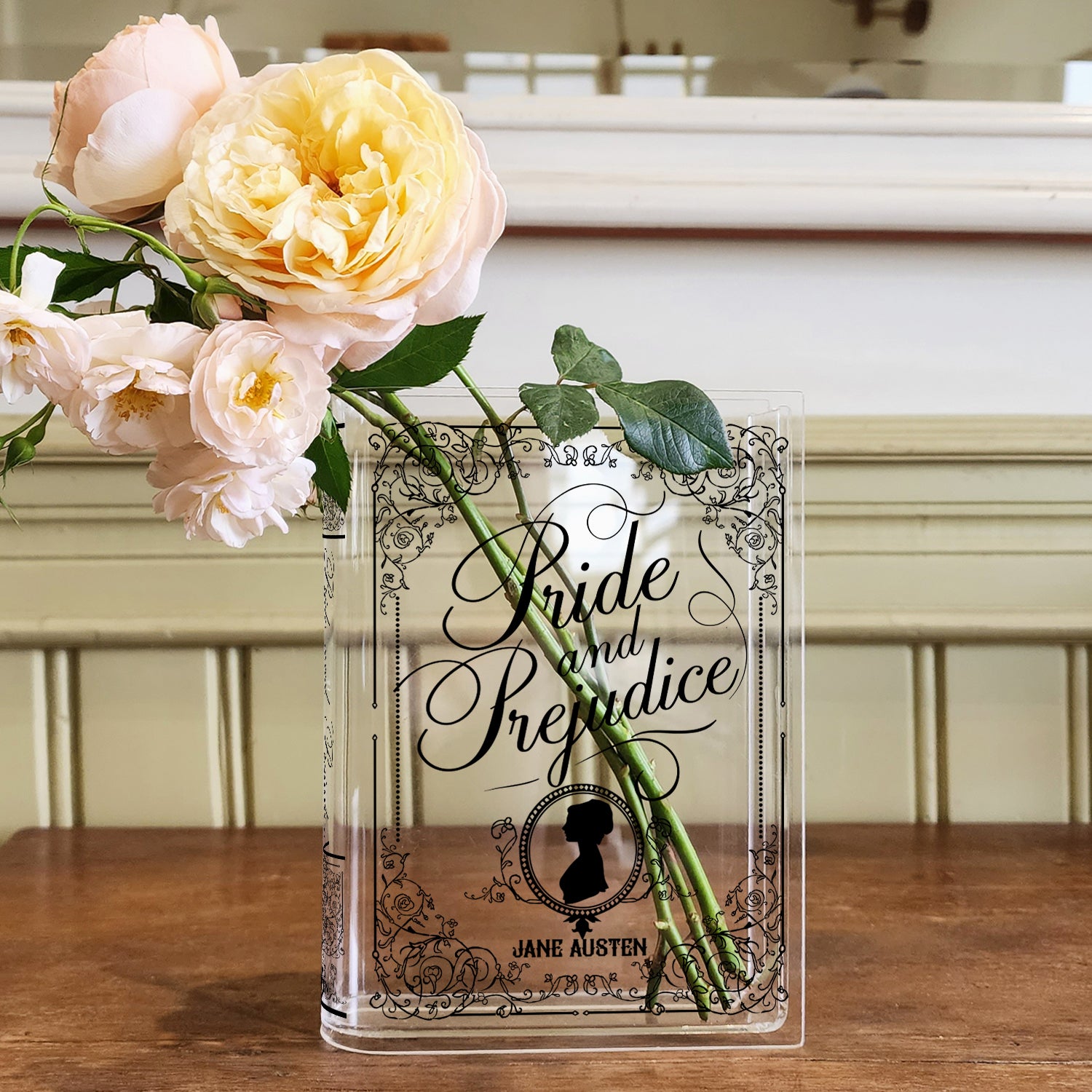 Pride and Prejudice Acrylic Book Vase - II