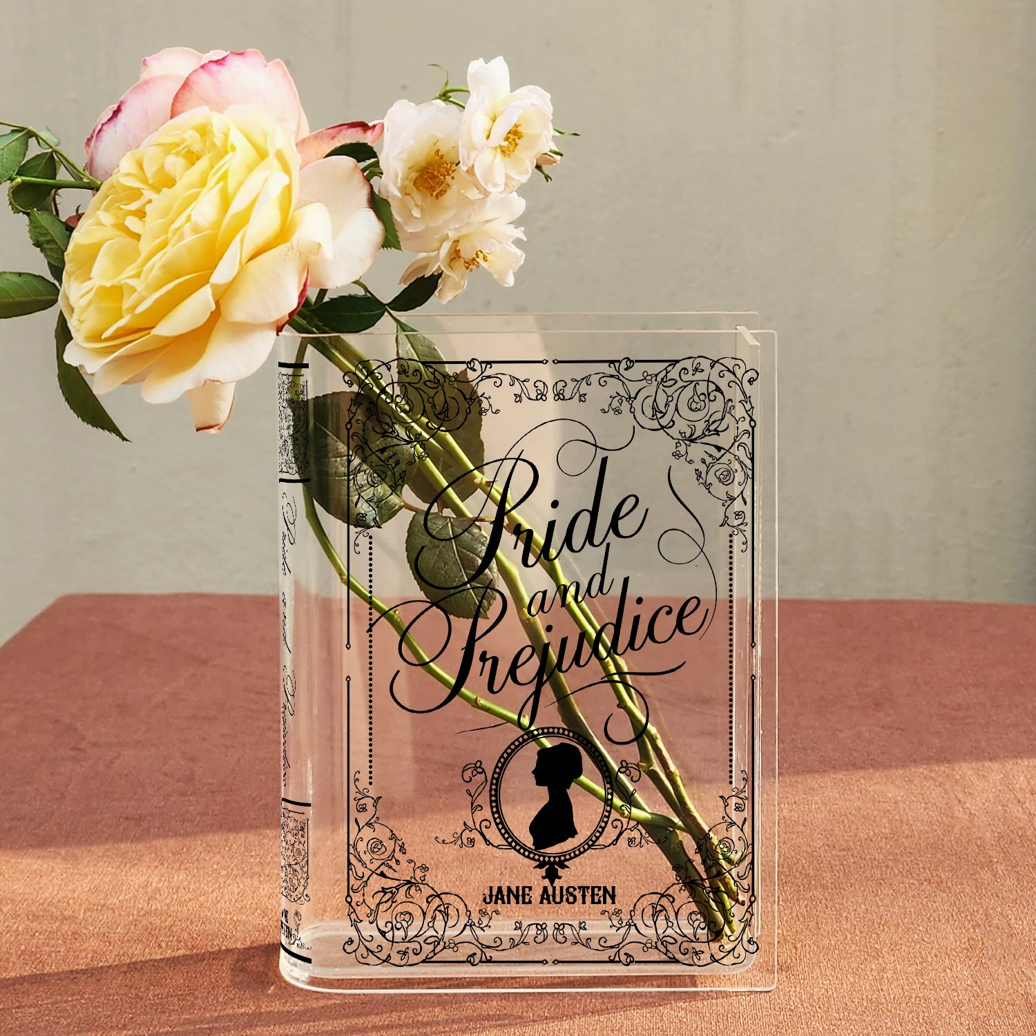 Pride and Prejudice Acrylic Book Vase - II