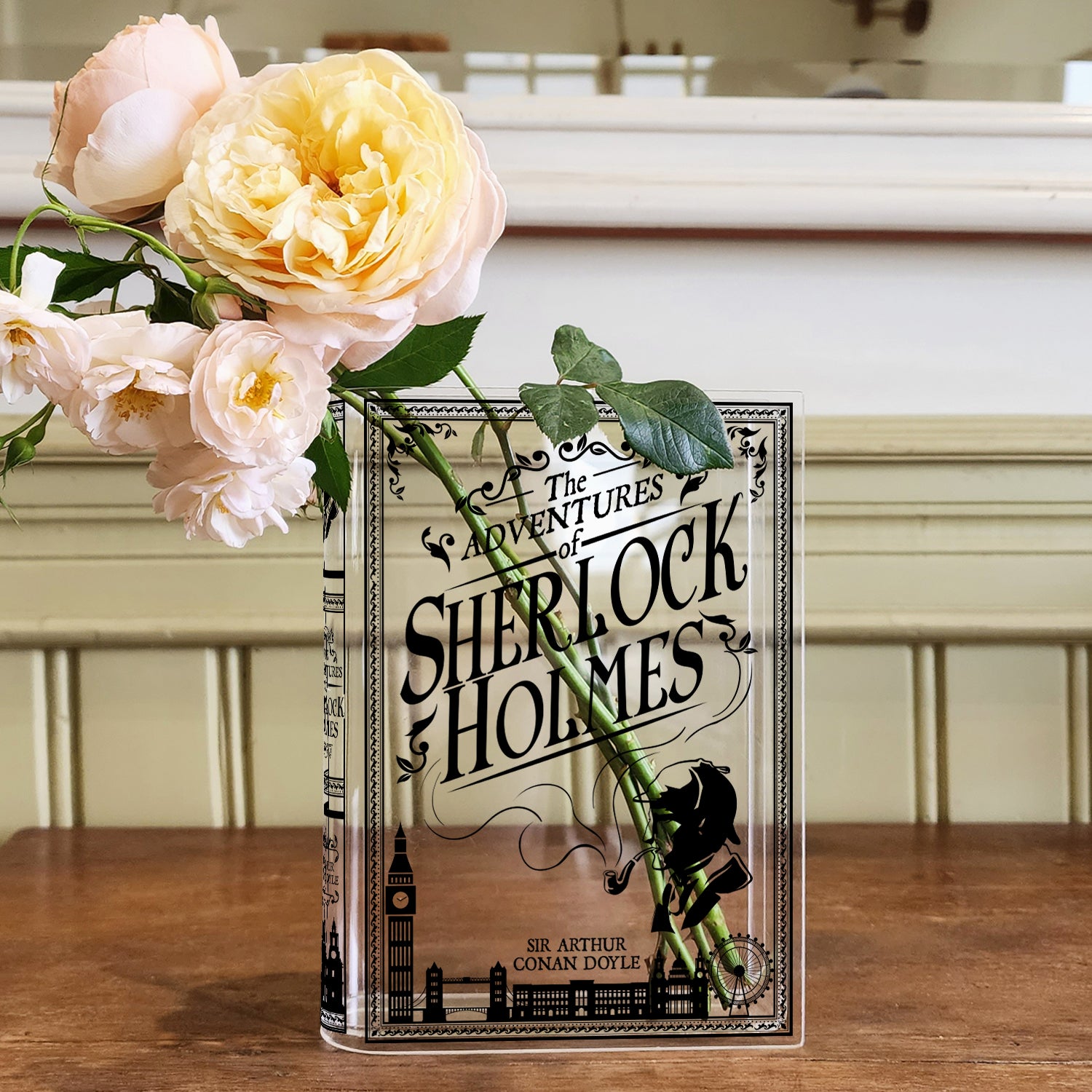 The Adventures of Sherlock Holmes Acrylic Book Vase