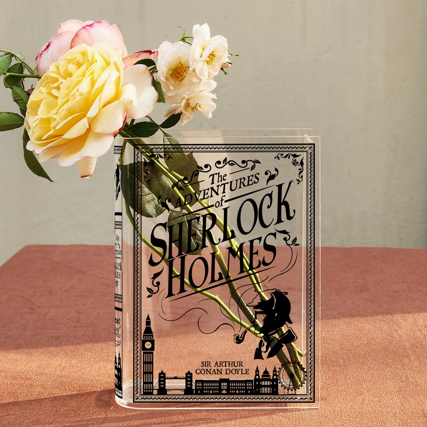 The Adventures of Sherlock Holmes Acrylic Book Vase