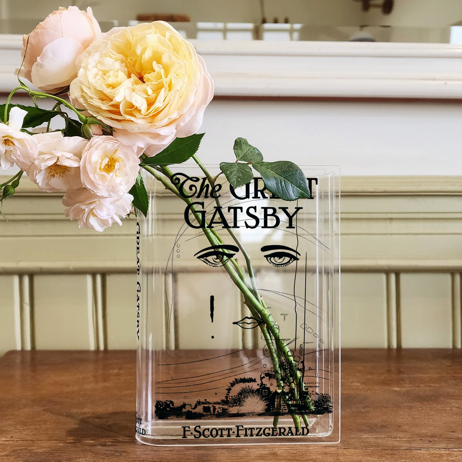The Great Gatsby Acrylic Book Vase