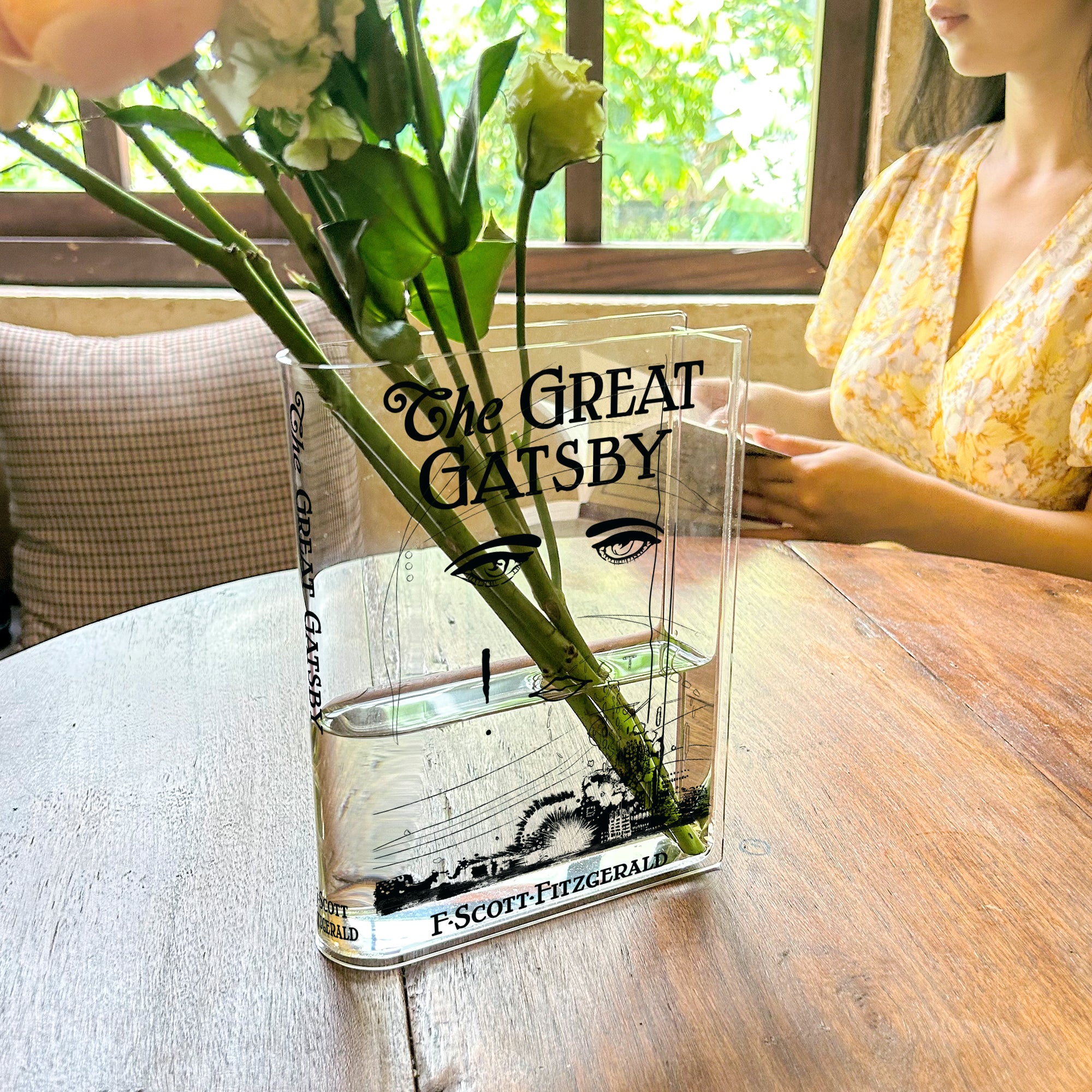 The Great Gatsby Acrylic Book Vase
