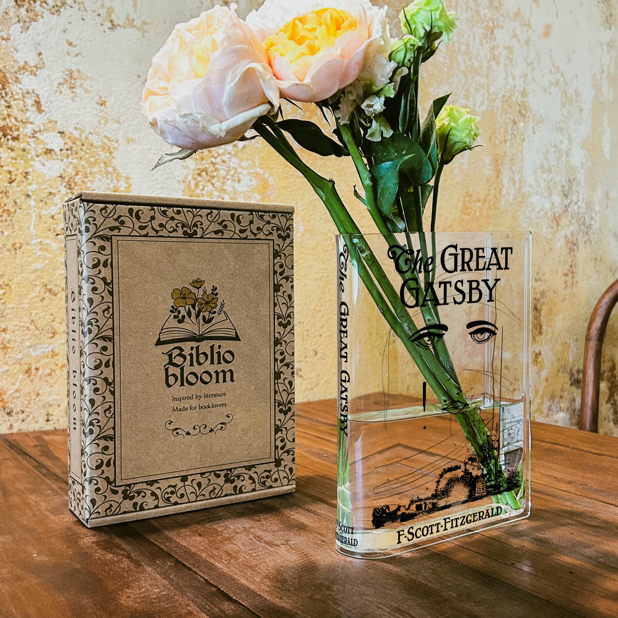 The Great Gatsby Acrylic Book Vase