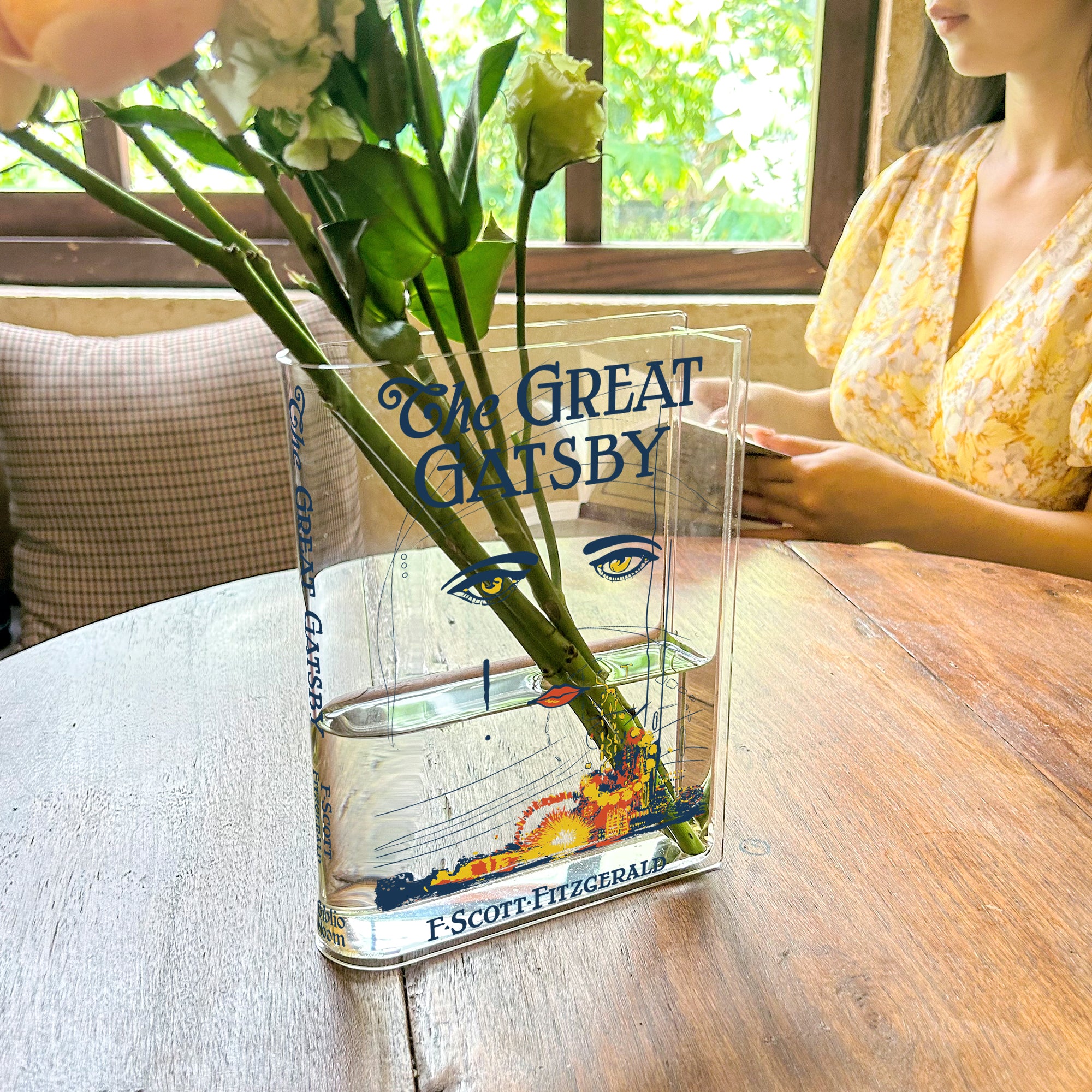 The Great Gatsby Acrylic Book Vase - II