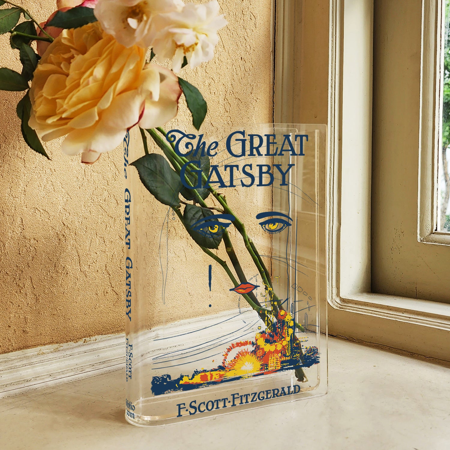 The Great Gatsby Acrylic Book Vase - II