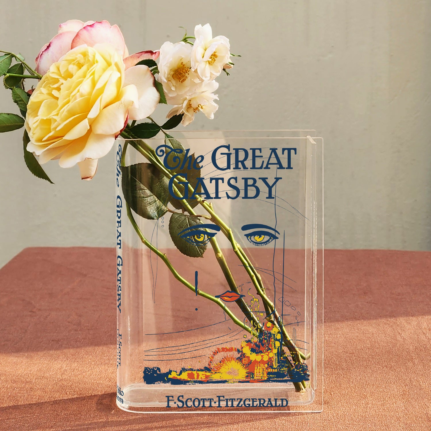 The Great Gatsby Acrylic Book Vase - II