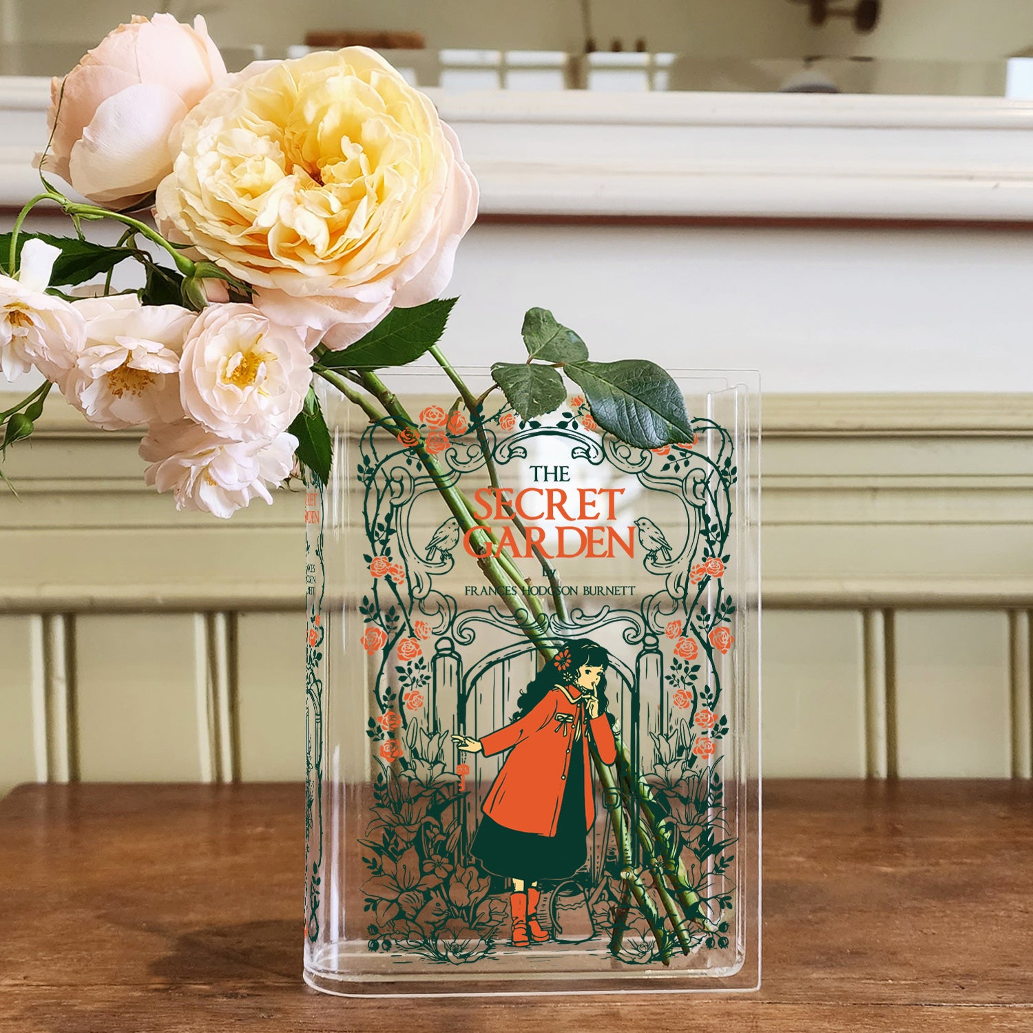 The Secret Garden Acrylic Book Vase