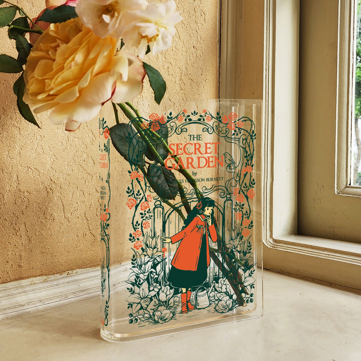 The Secret Garden Acrylic Book Vase