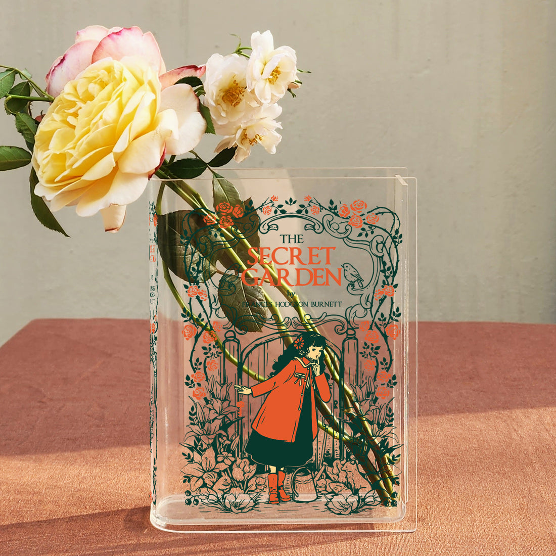 The Secret Garden Acrylic Book Vase