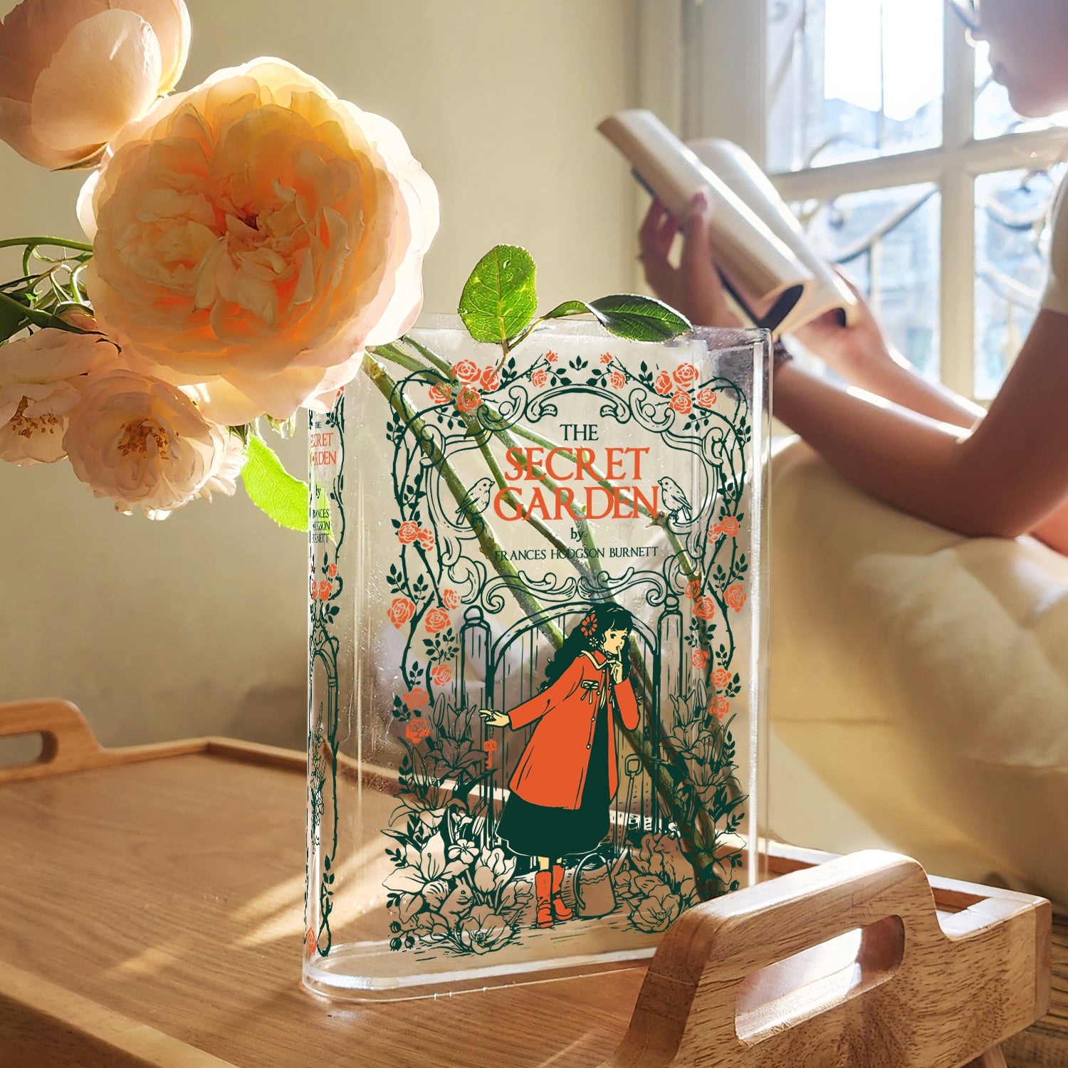 The Secret Garden Acrylic Book Vase
