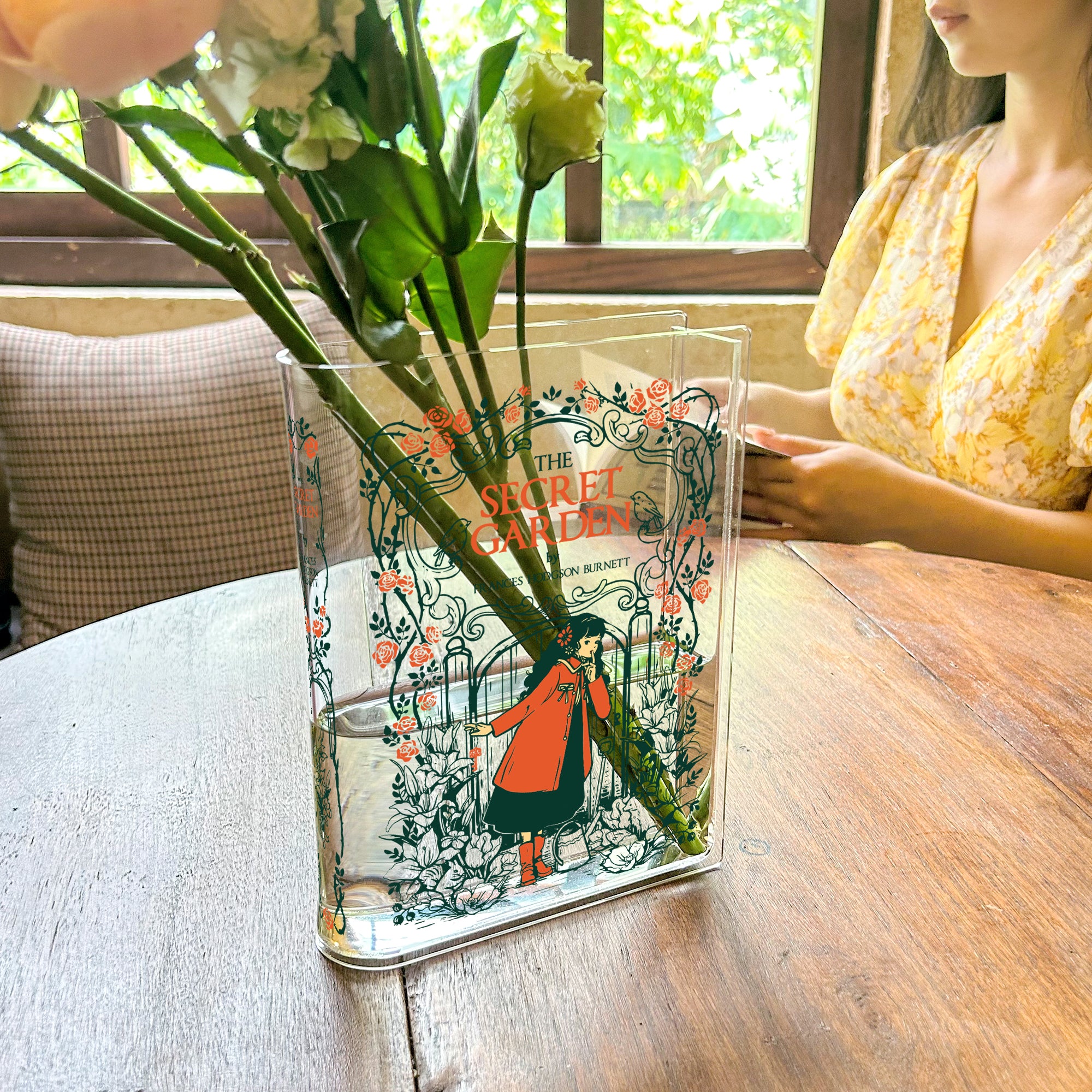 The Secret Garden Acrylic Book Vase