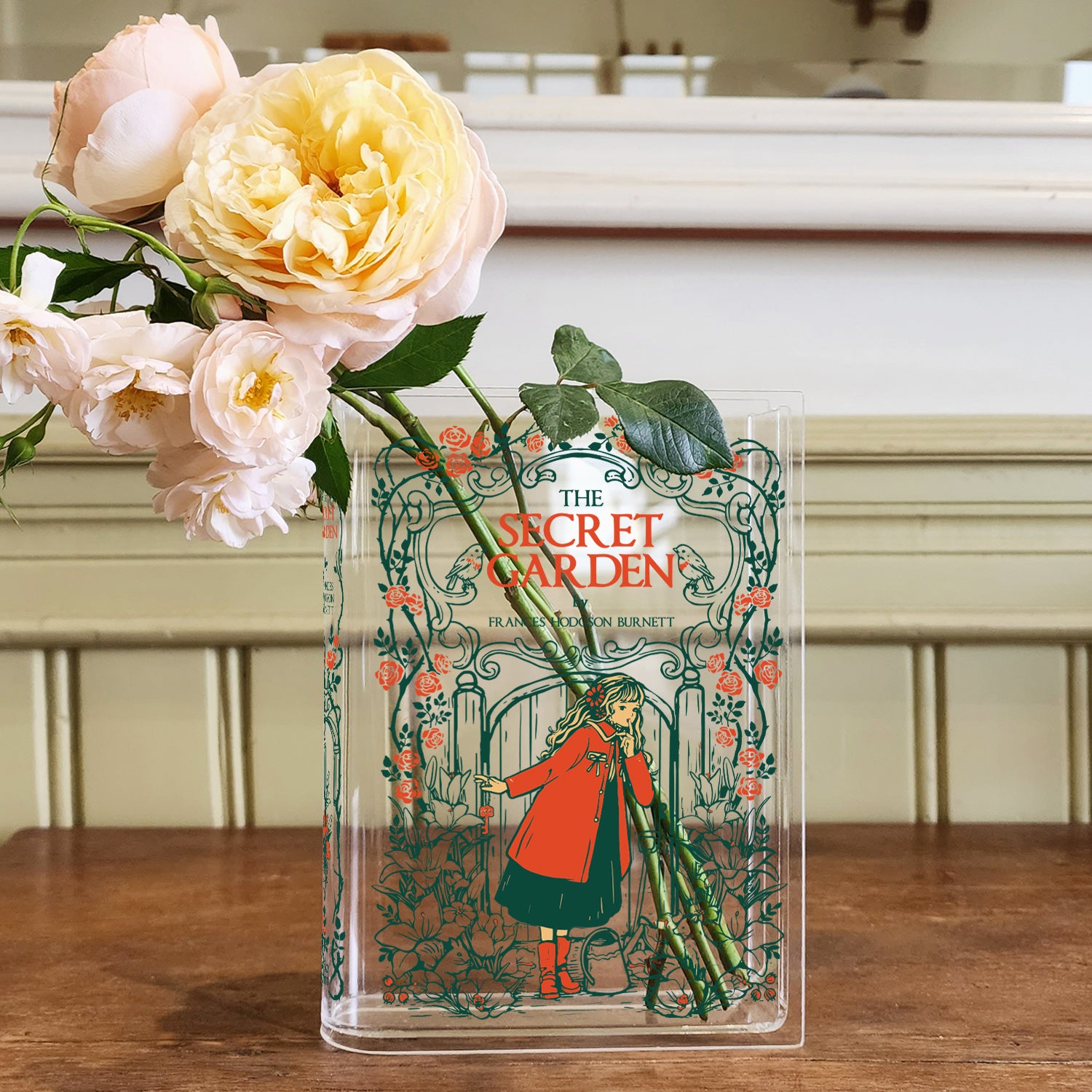 The Secret Garden Acrylic Book Vase - II