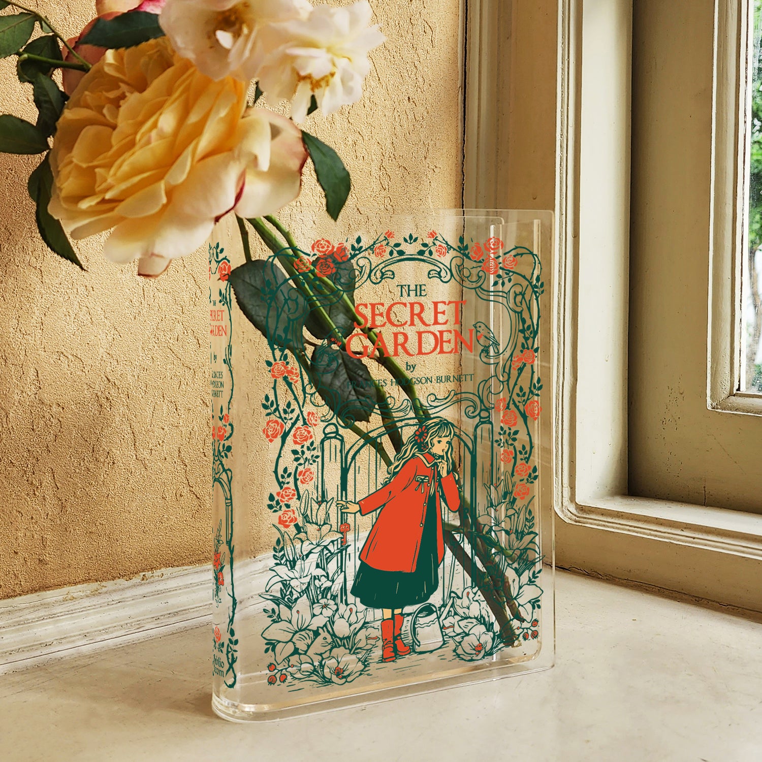 The Secret Garden Acrylic Book Vase - II