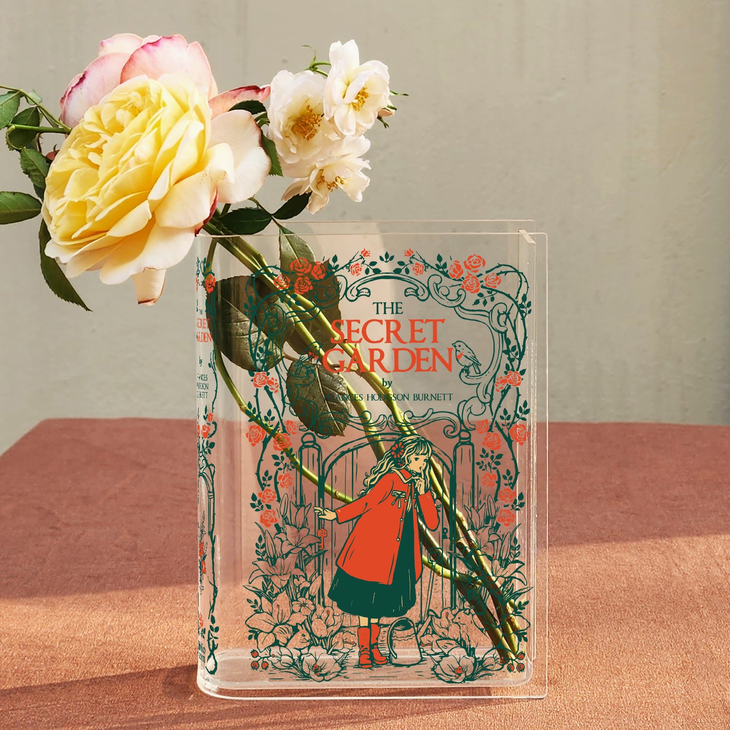 The Secret Garden Acrylic Book Vase - II