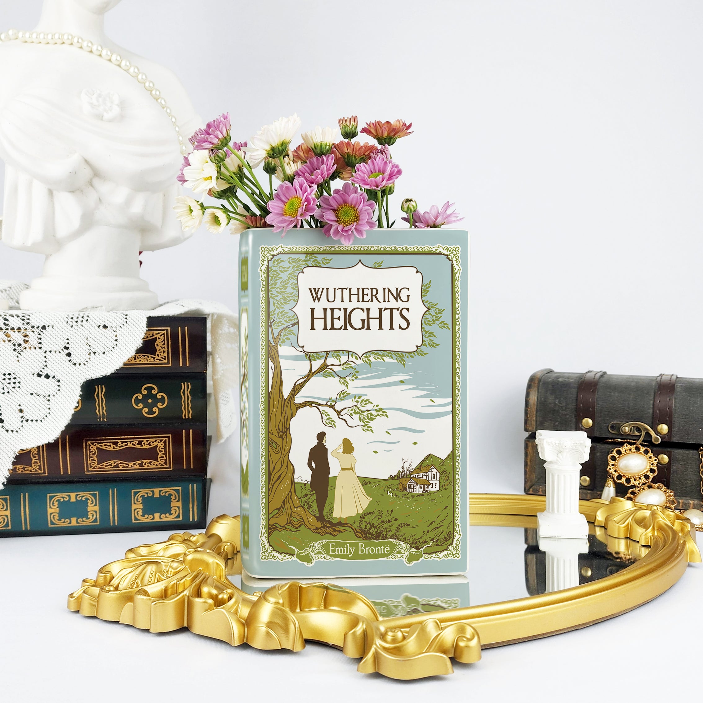 Wuthering Heights Ceramic Book Vase - Large