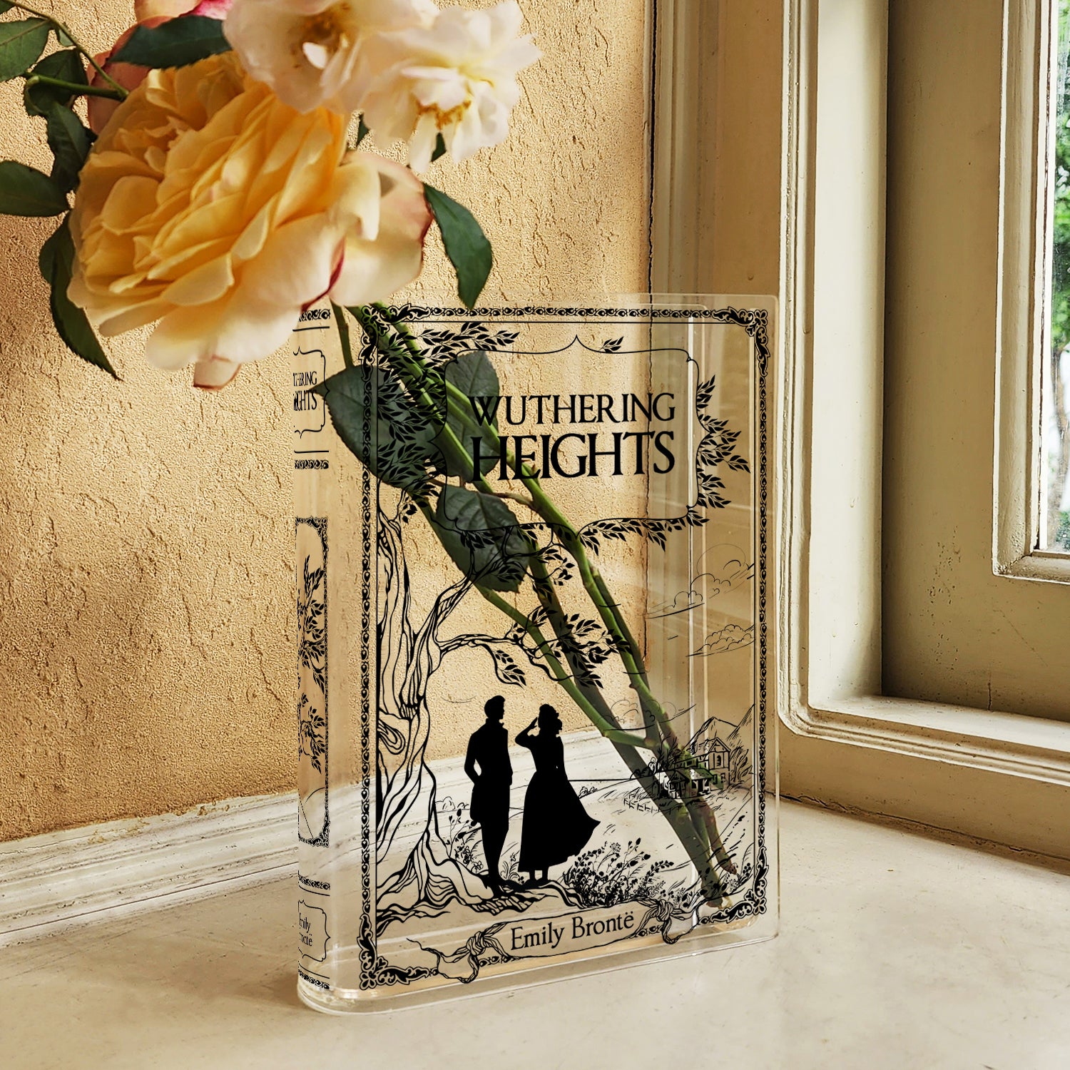 Wuthering Heights Acrylic Book Vase