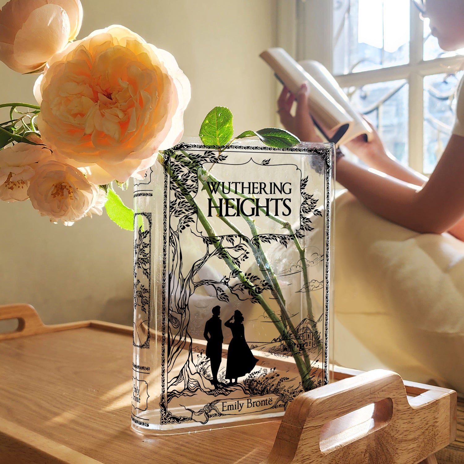 Wuthering Heights Acrylic Book Vase