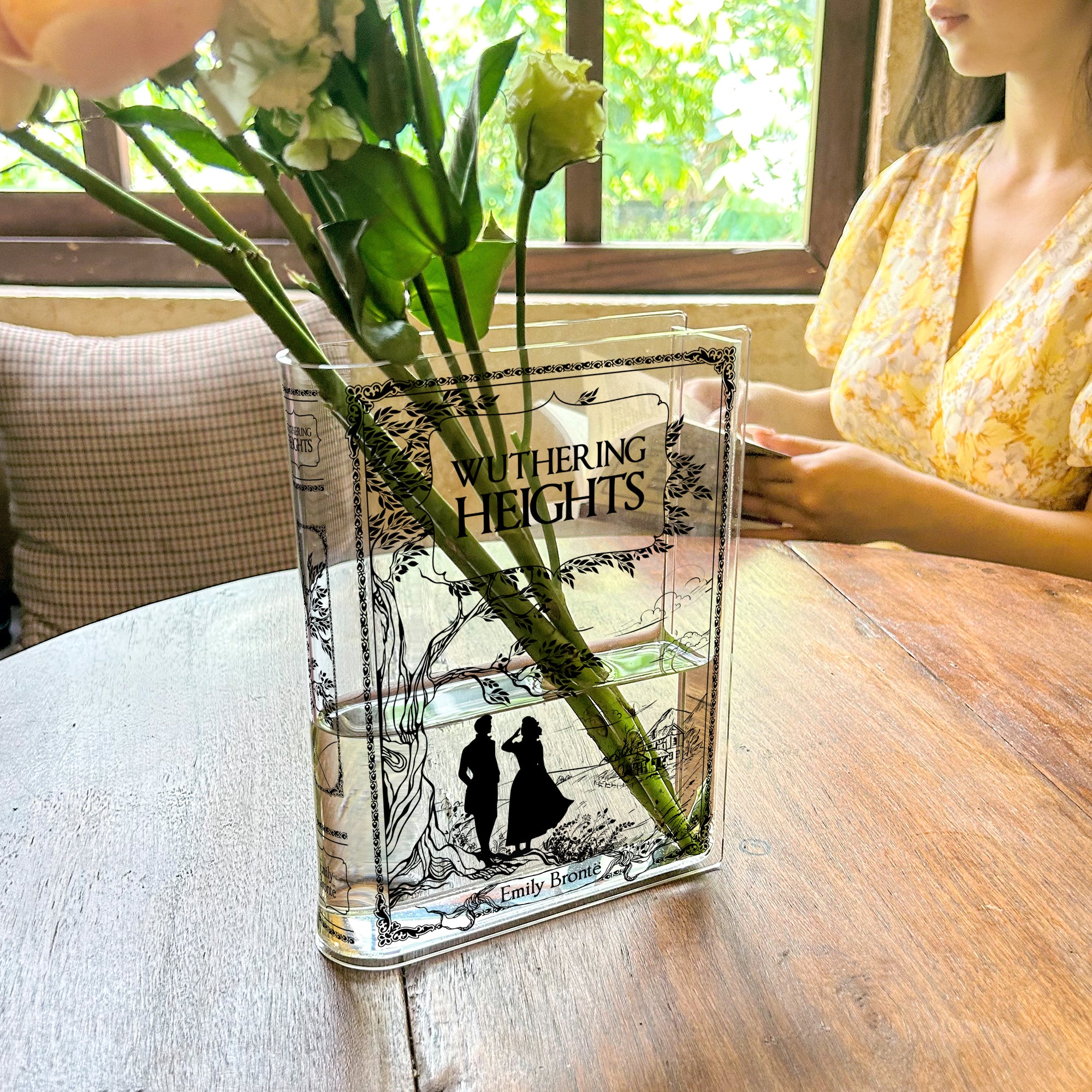 Wuthering Heights Acrylic Book Vase